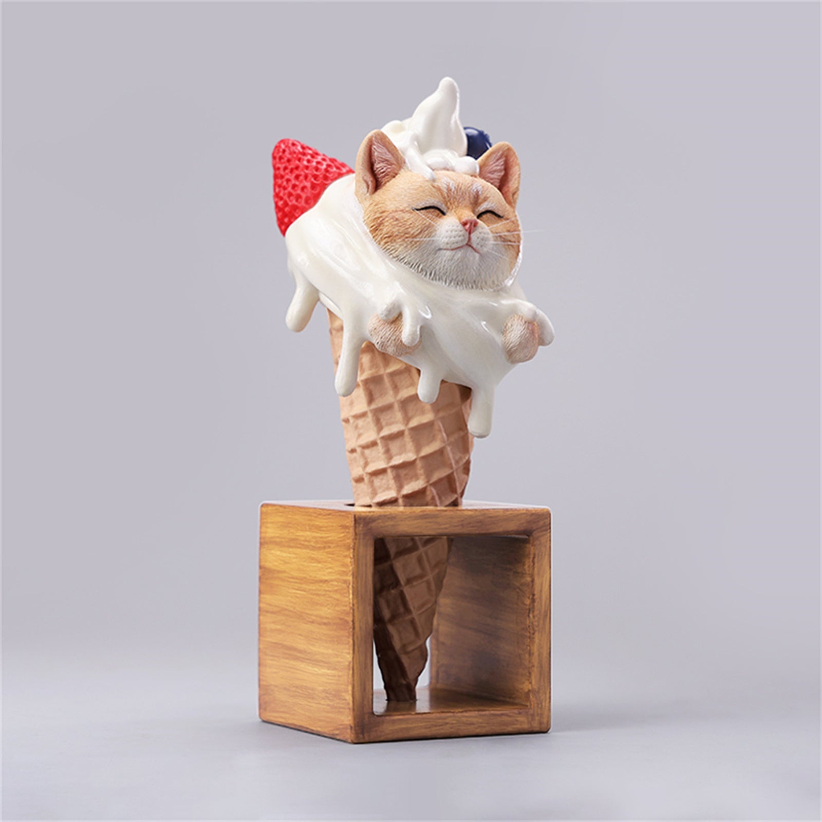 JXK Ice-cream Cone Cat Figure