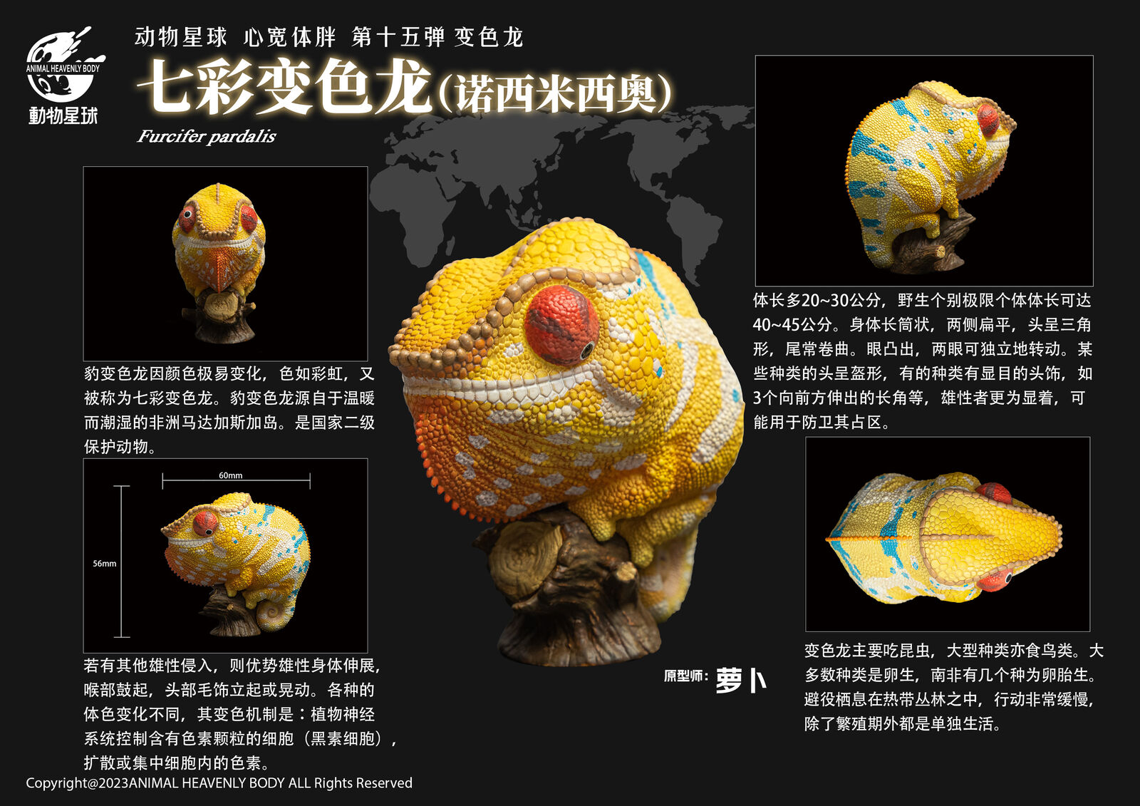 Animal Planet 15 Chamaeleonidae Blind Box Model