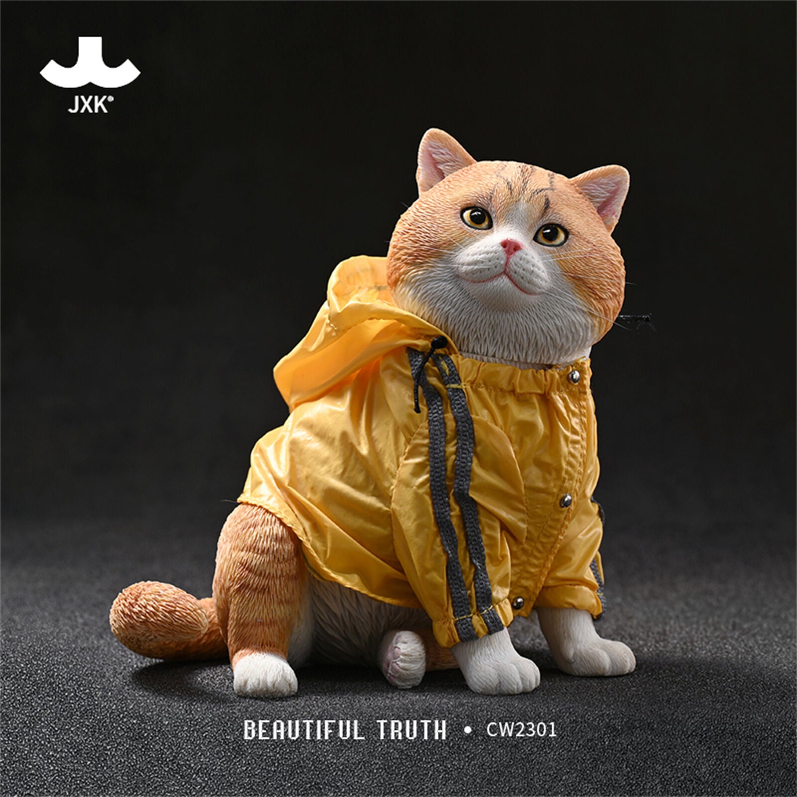 JXK 1/4 Sitting Position Shorthair Cat Model