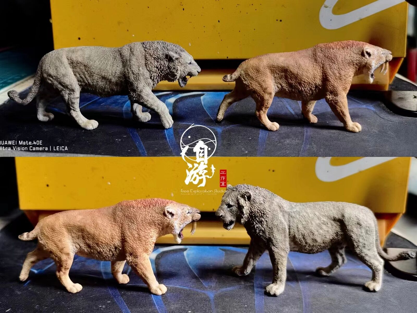 Free Exploration Cave Lion Model