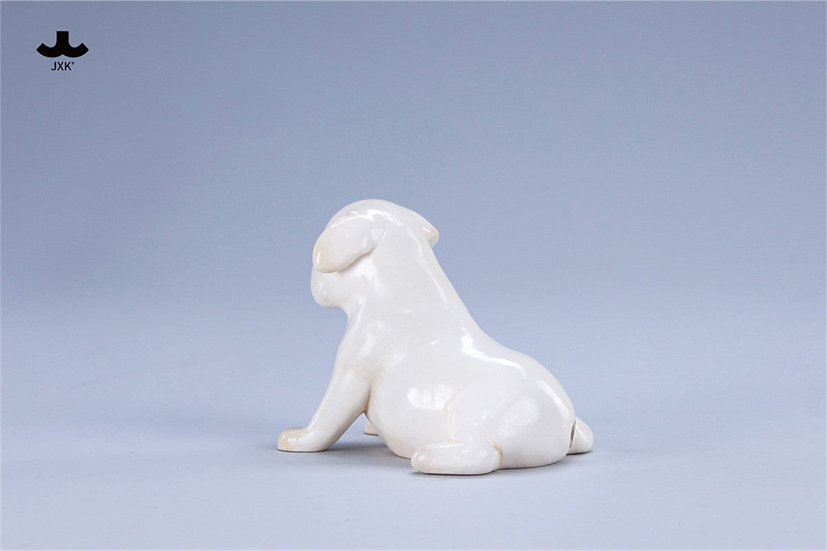 JXK 1/6 Scale Ghost Frenchie French Bulldog Figure