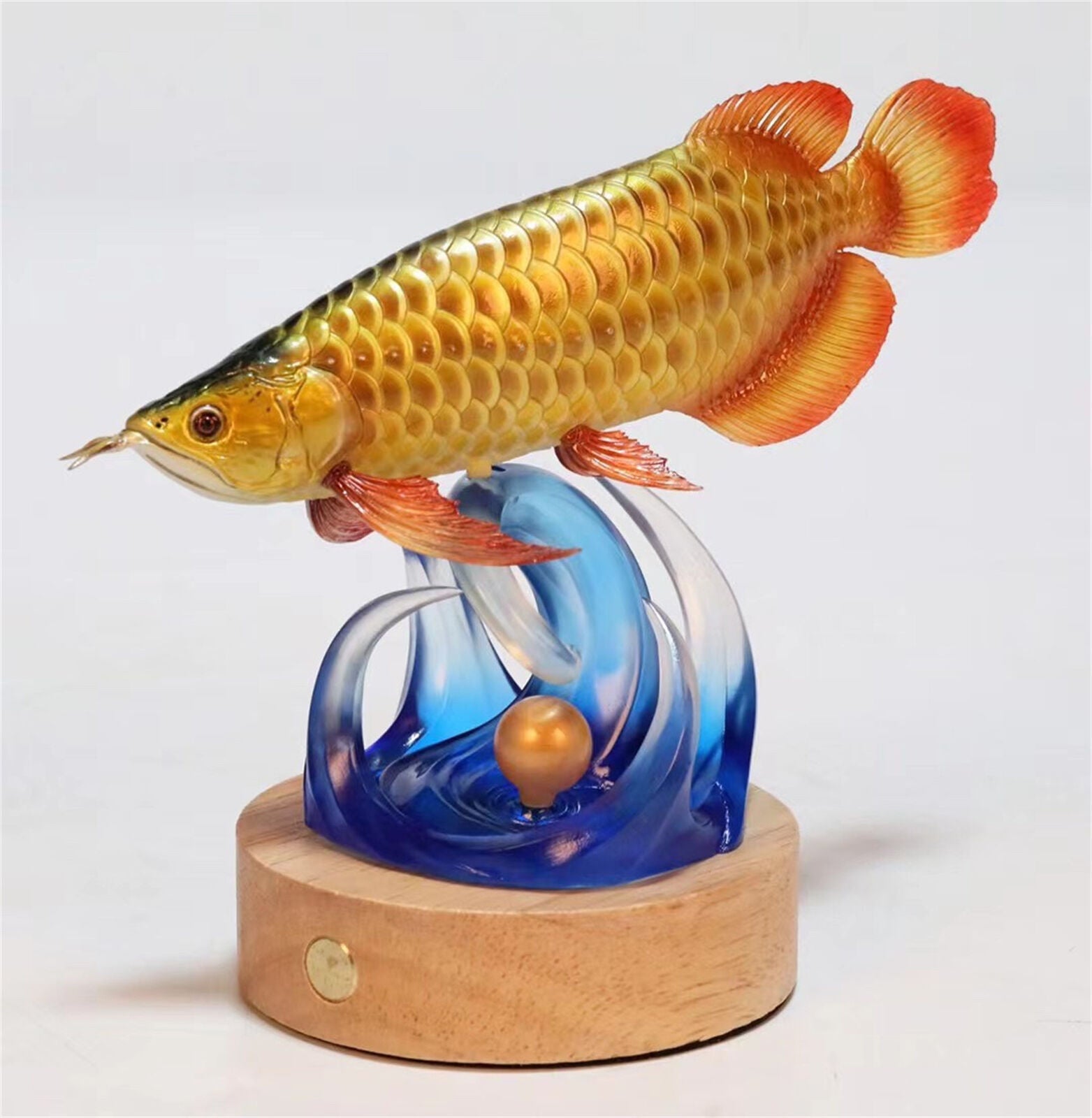 Goldfish Gold Arowana Model