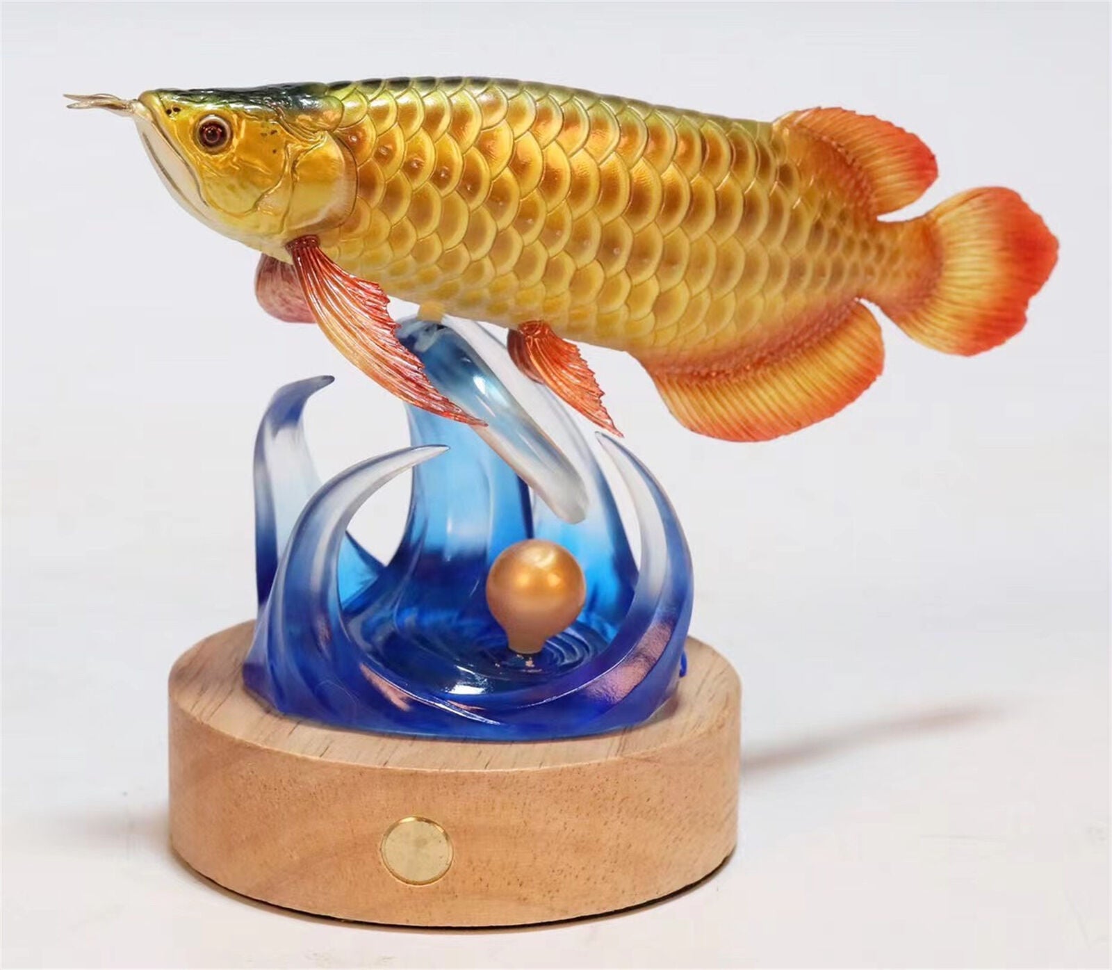 Goldfish Gold Arowana Model