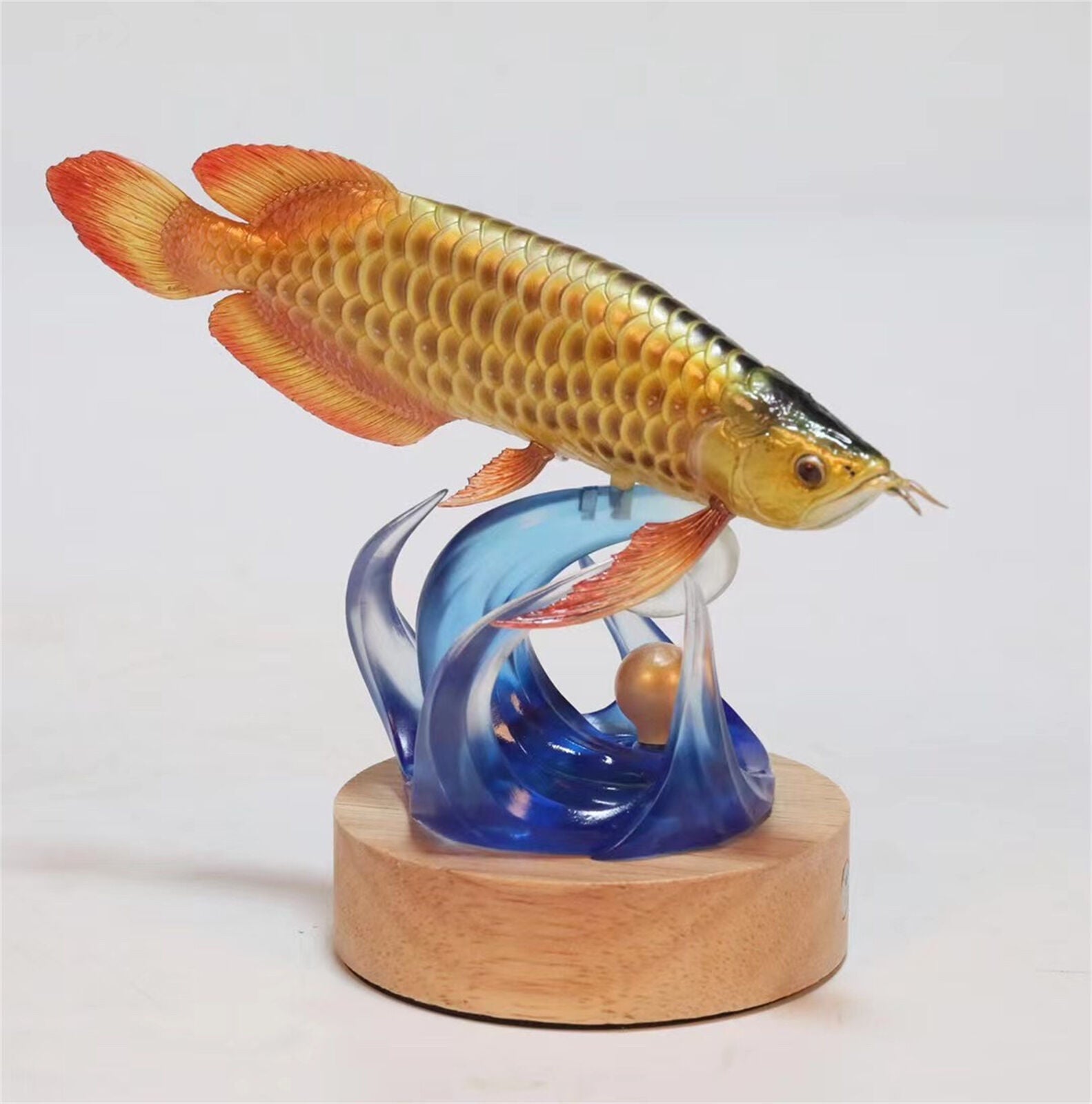 Goldfish Gold Arowana Model