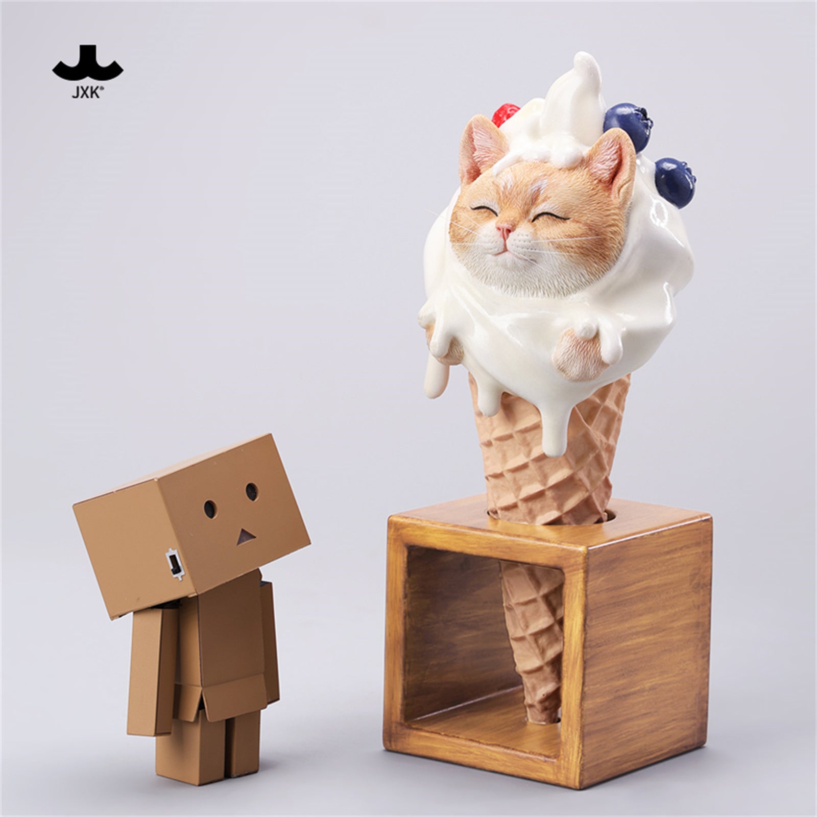 JXK Ice-cream Cone Cat Figure