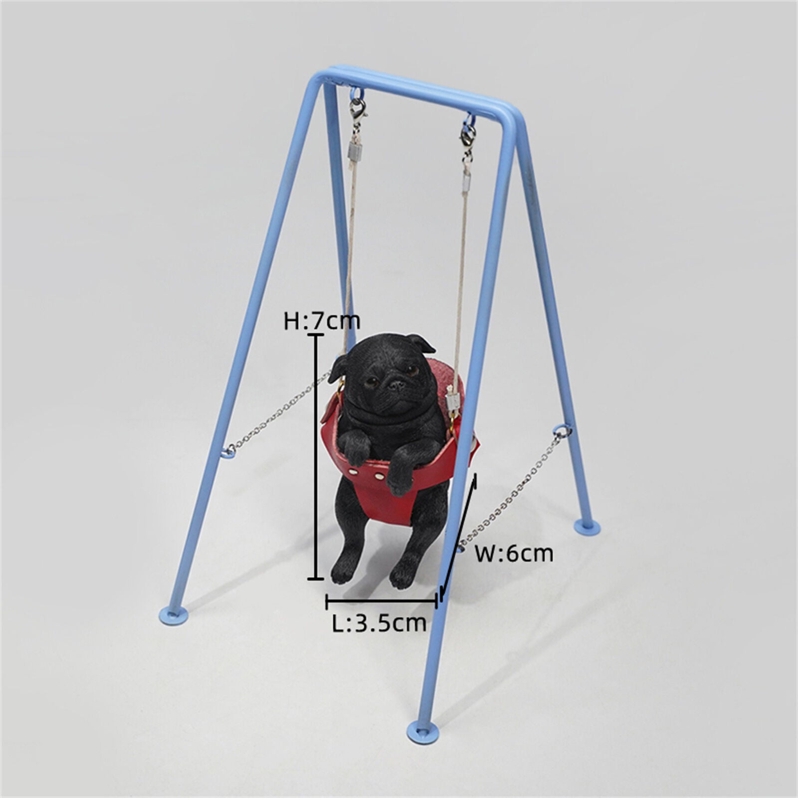 JXK 1/6 Pug on the Swing Model