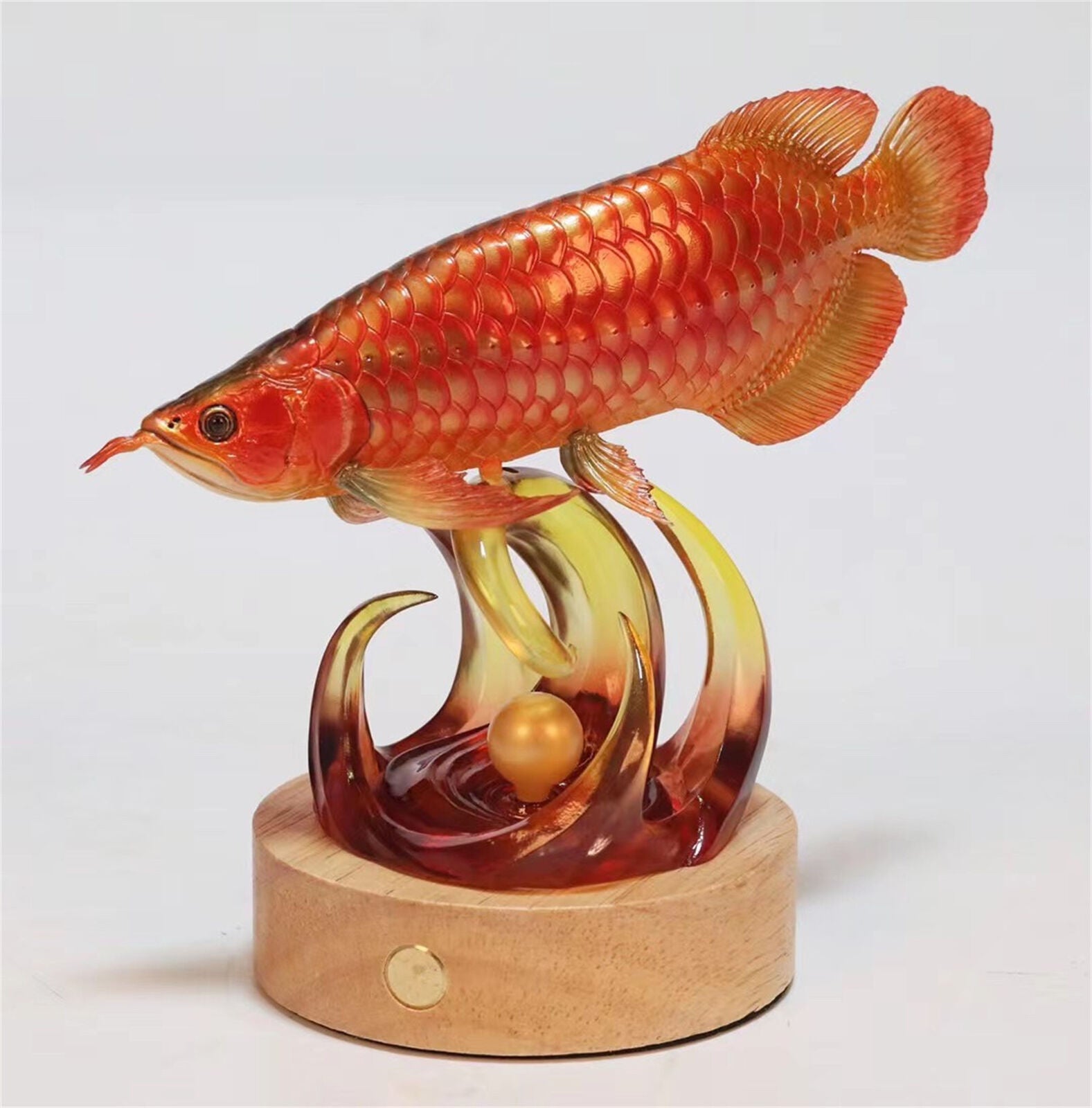 Goldfish Gold Arowana Model