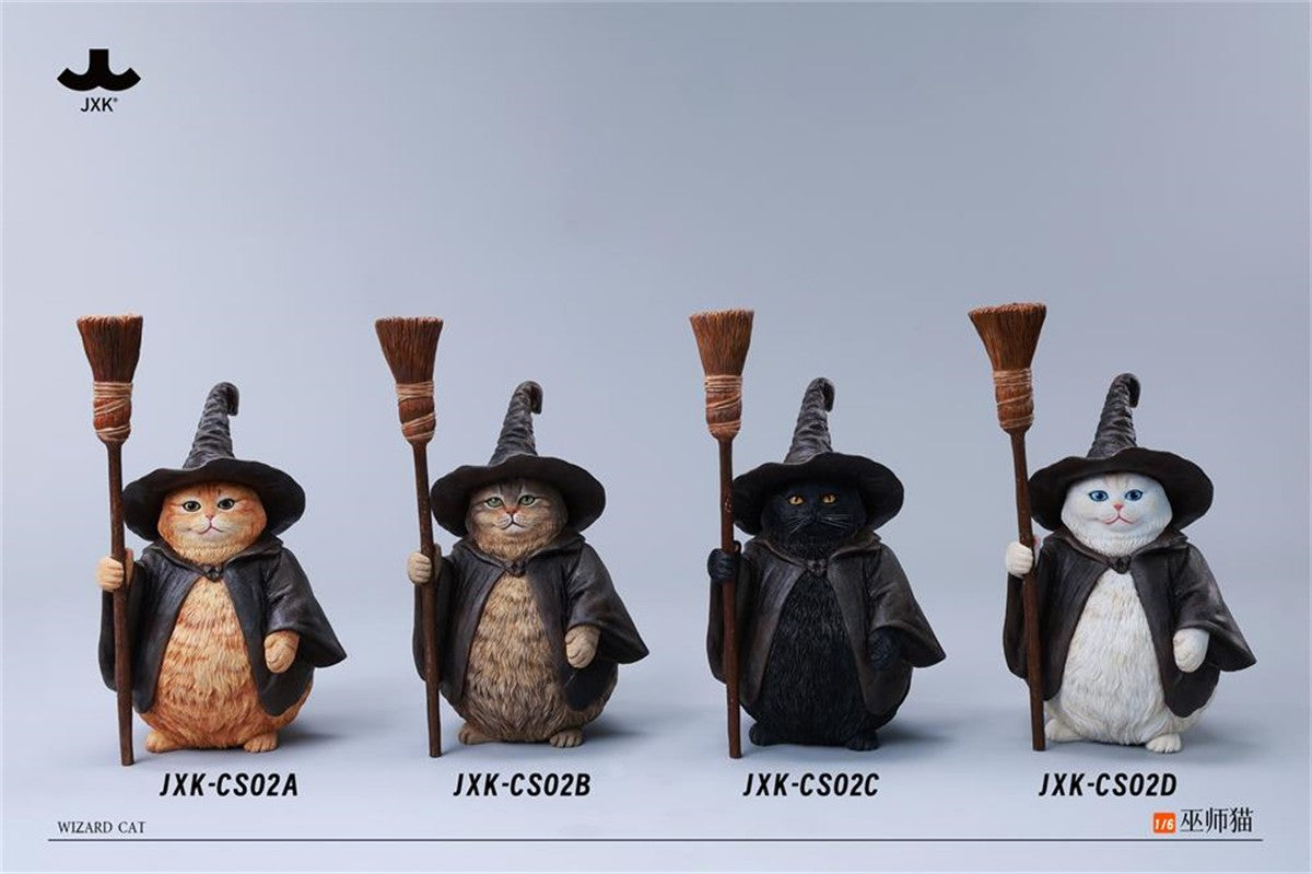 JXK 1/6 Magician Wizard Cat Figure