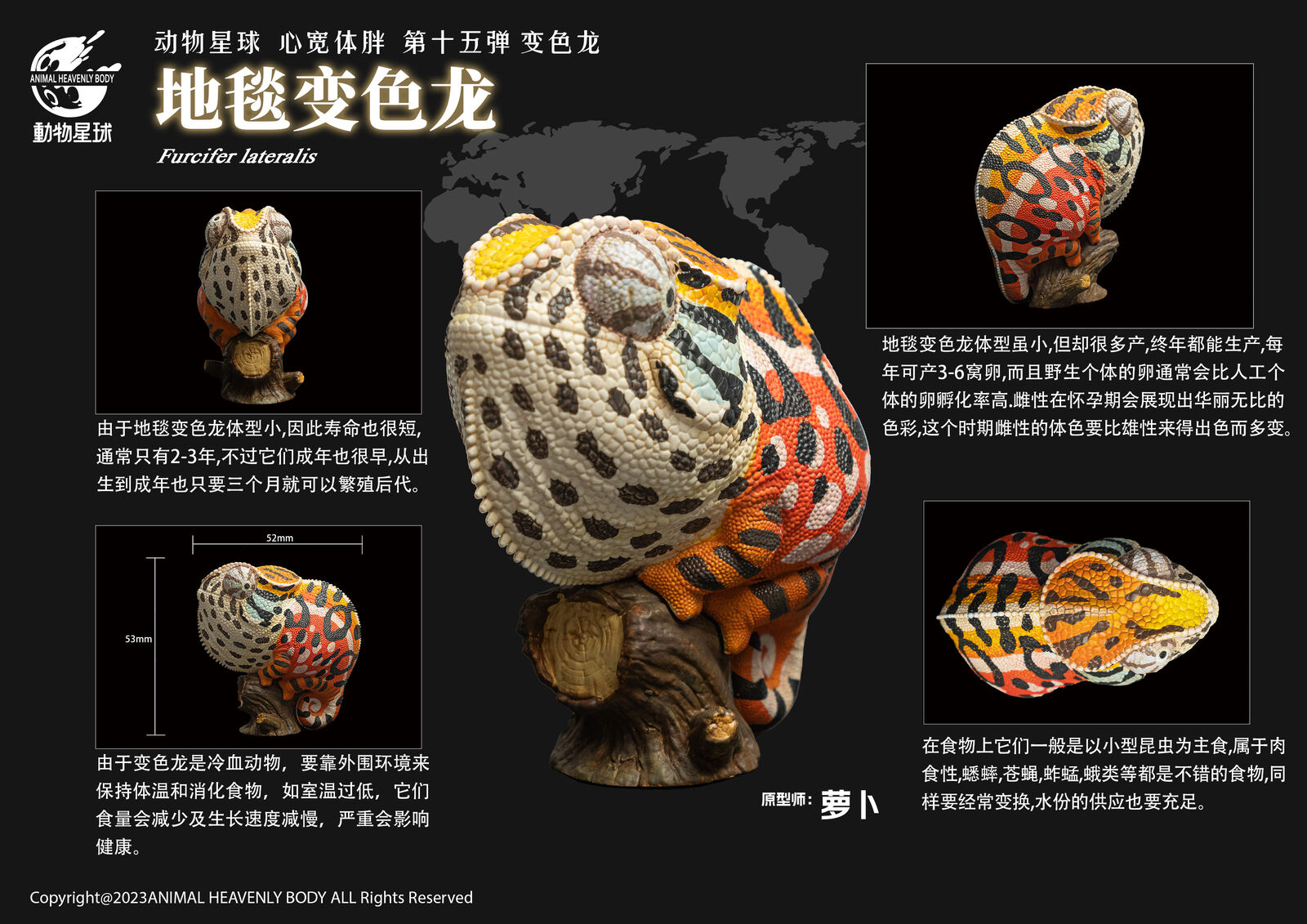 Animal Planet 15 Chamaeleonidae Blind Box Model