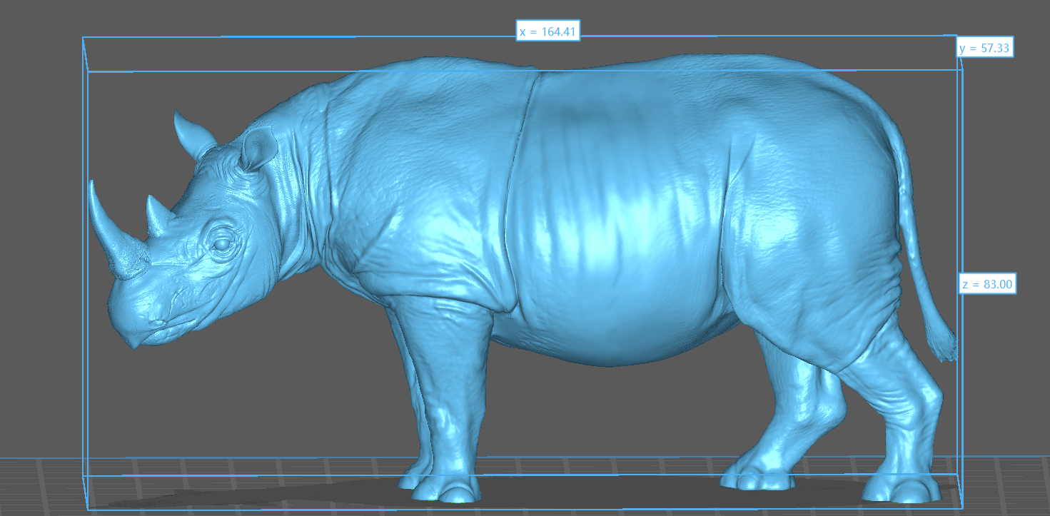 Alex Studio Sumatran Rhinoceros Painted Model