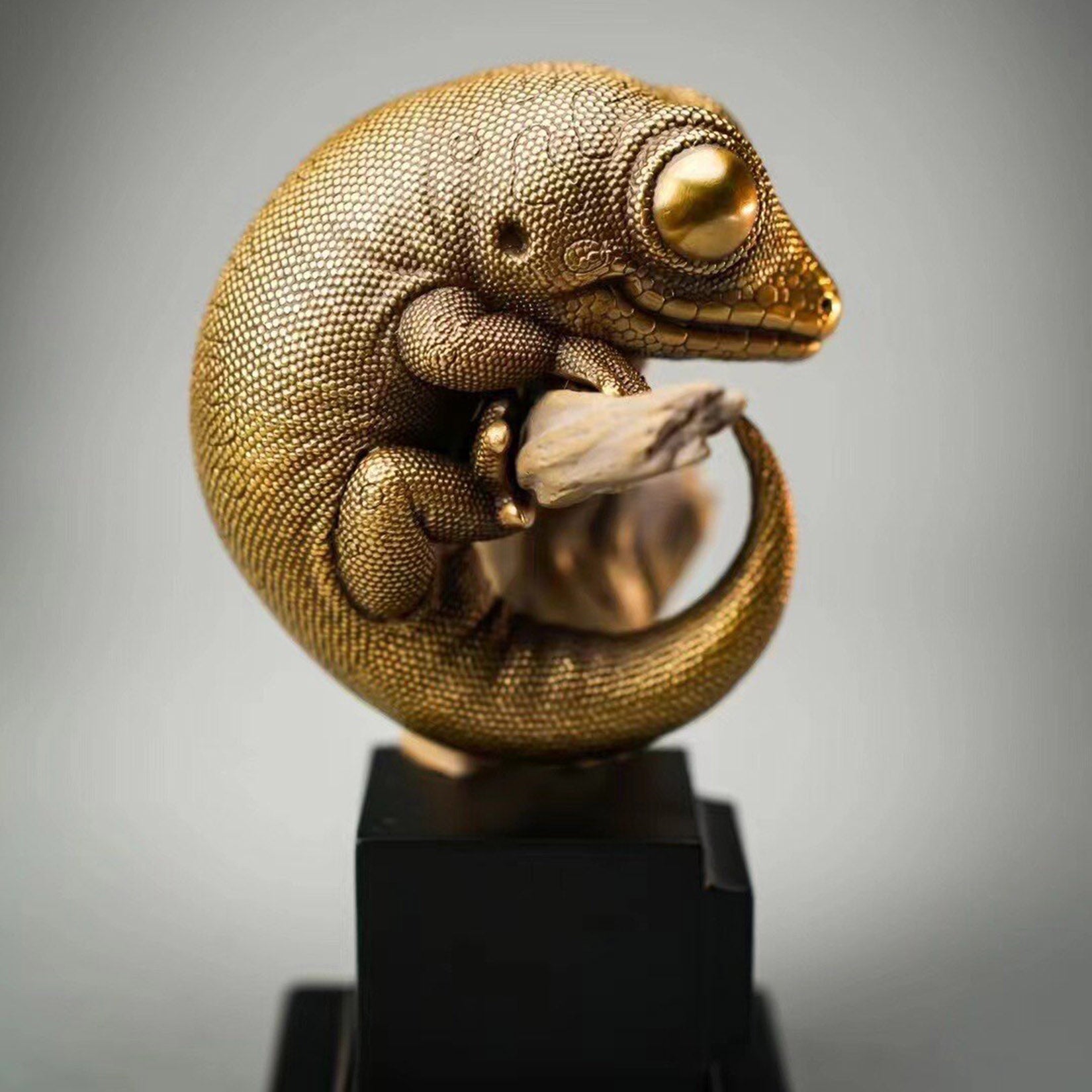 BOWUZHI Studio Bronze Geckos Model