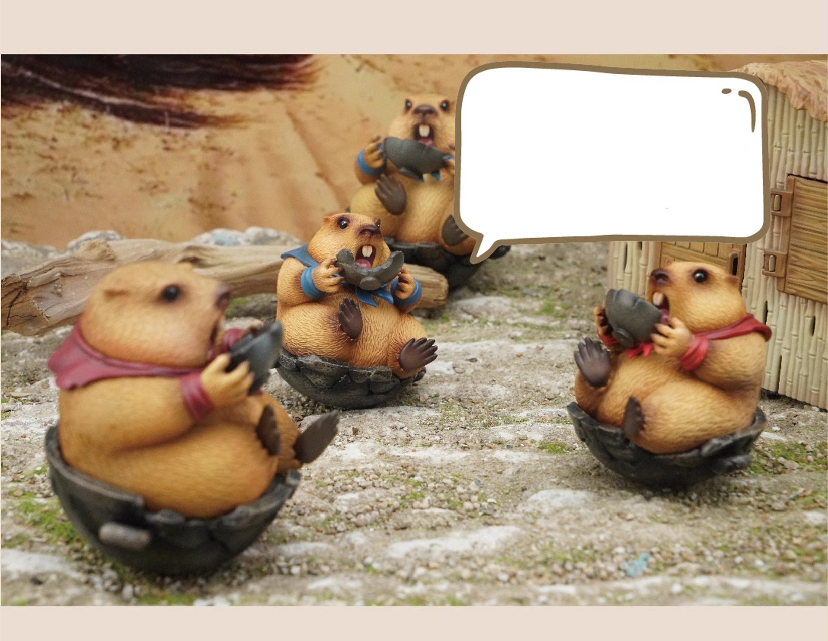 Marmots Model Resin Figure