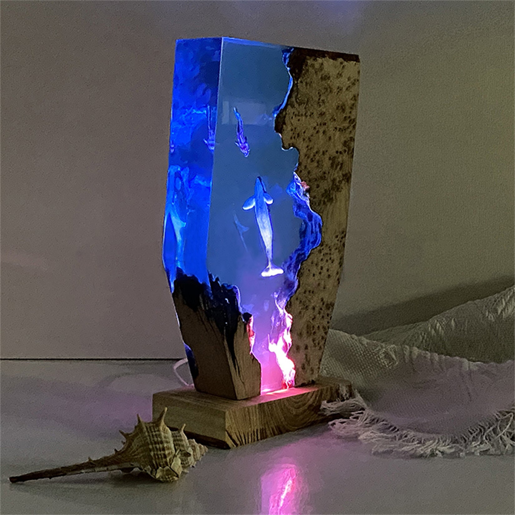 Resin Whale Model Animal Figure Decor