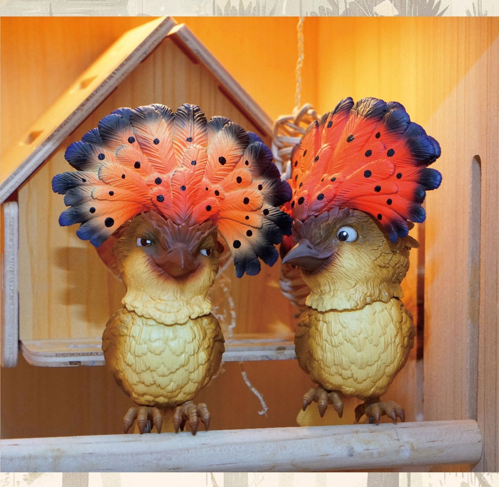 Onychorhynchus Coronatus Model Resin Bird Figure