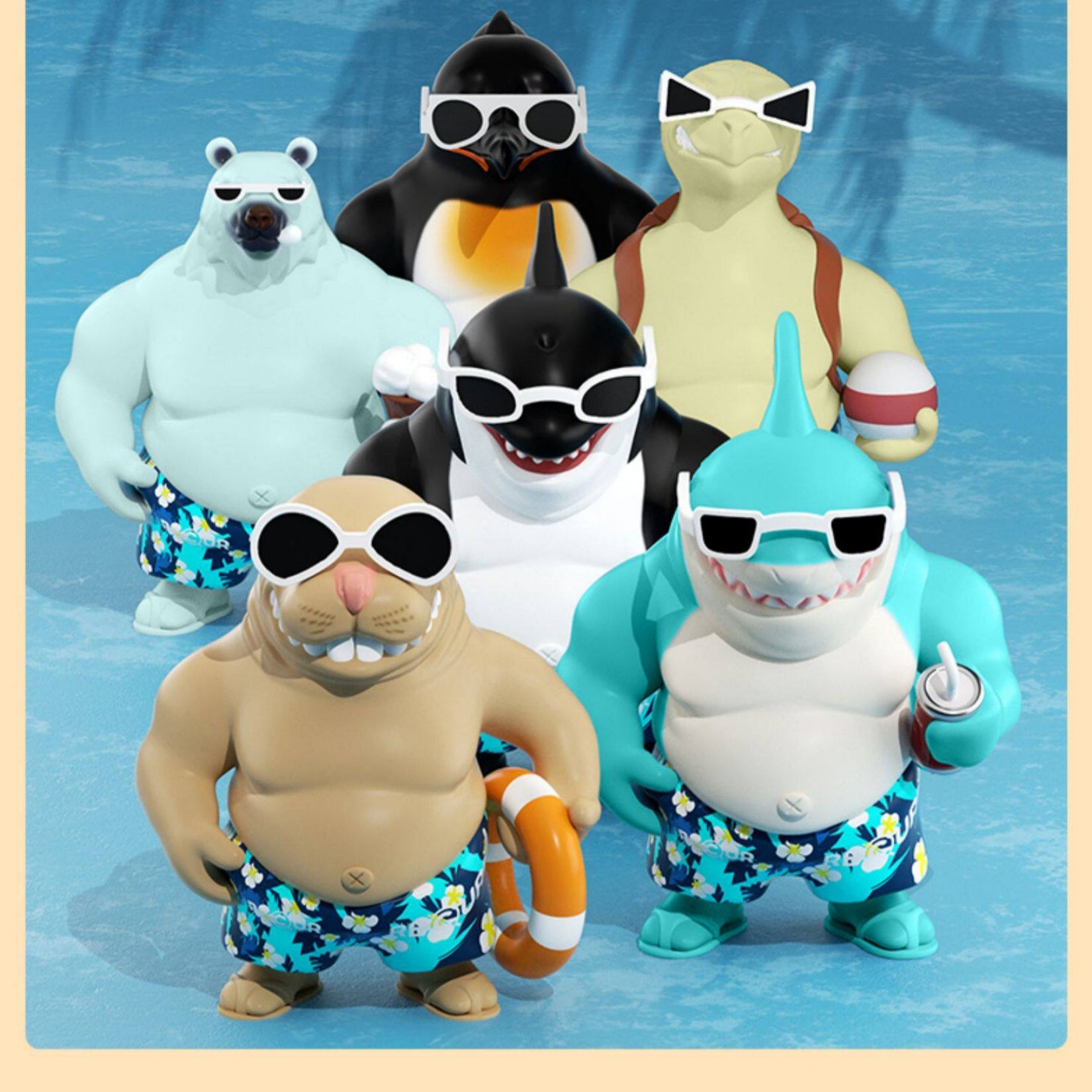 RECUR Ocean Animal Orament Home Decor