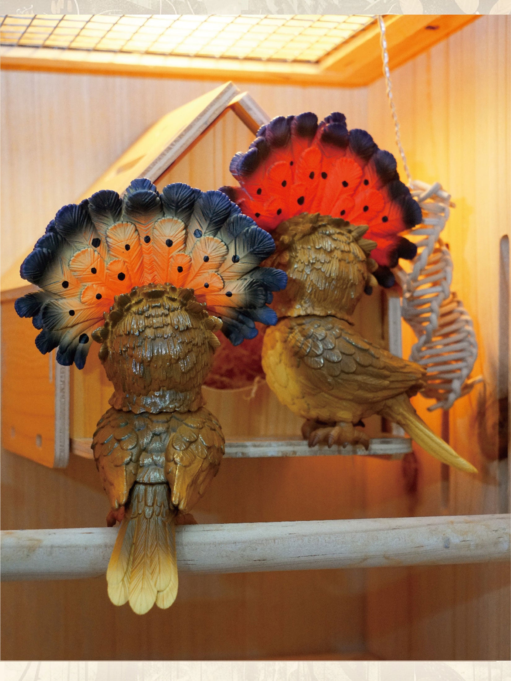 Onychorhynchus Coronatus Model Resin Bird Figure