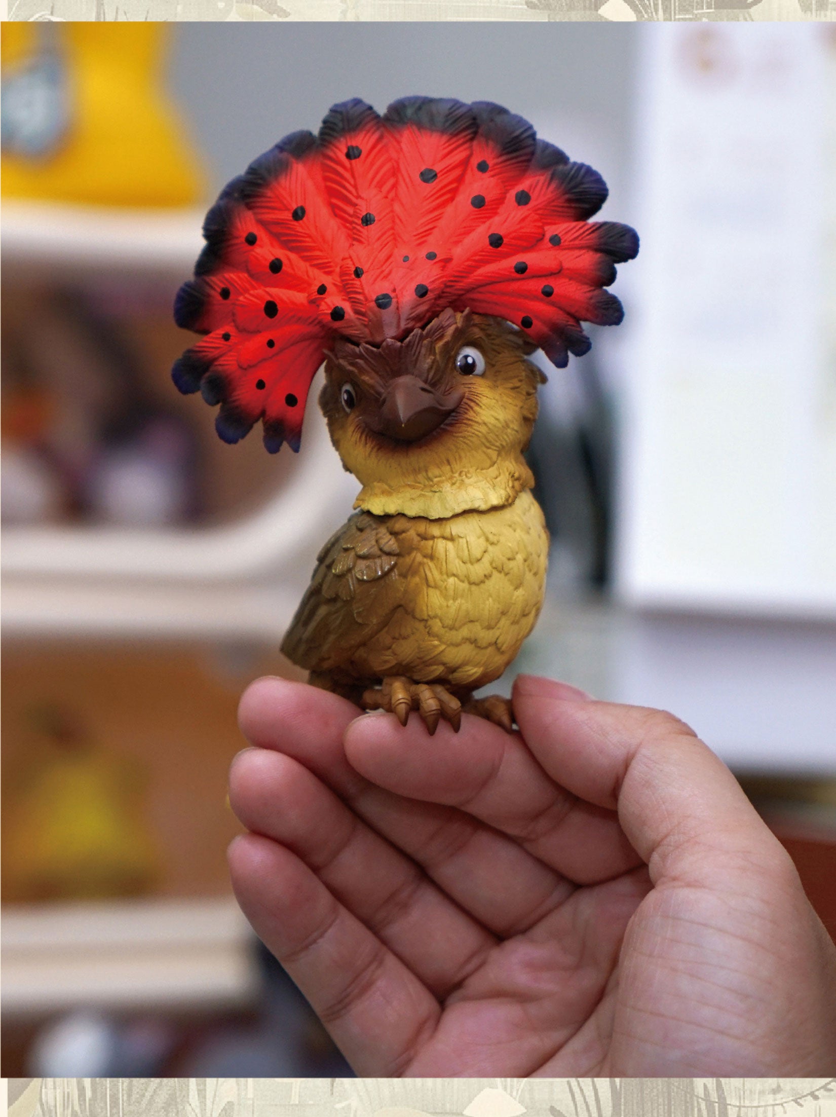 Onychorhynchus Coronatus Model Resin Bird Figure