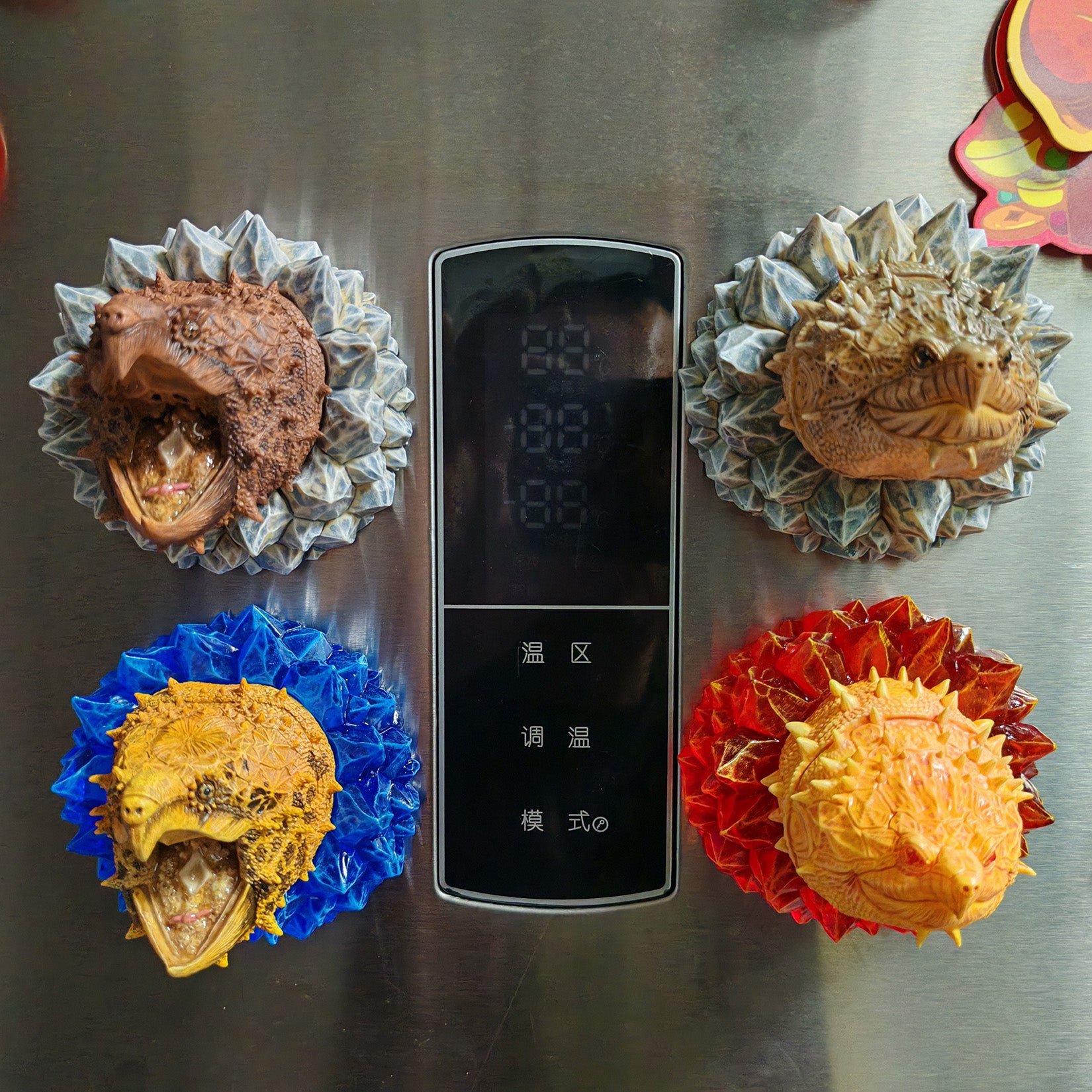 Chelydridae Resin Fridge Magnet Model