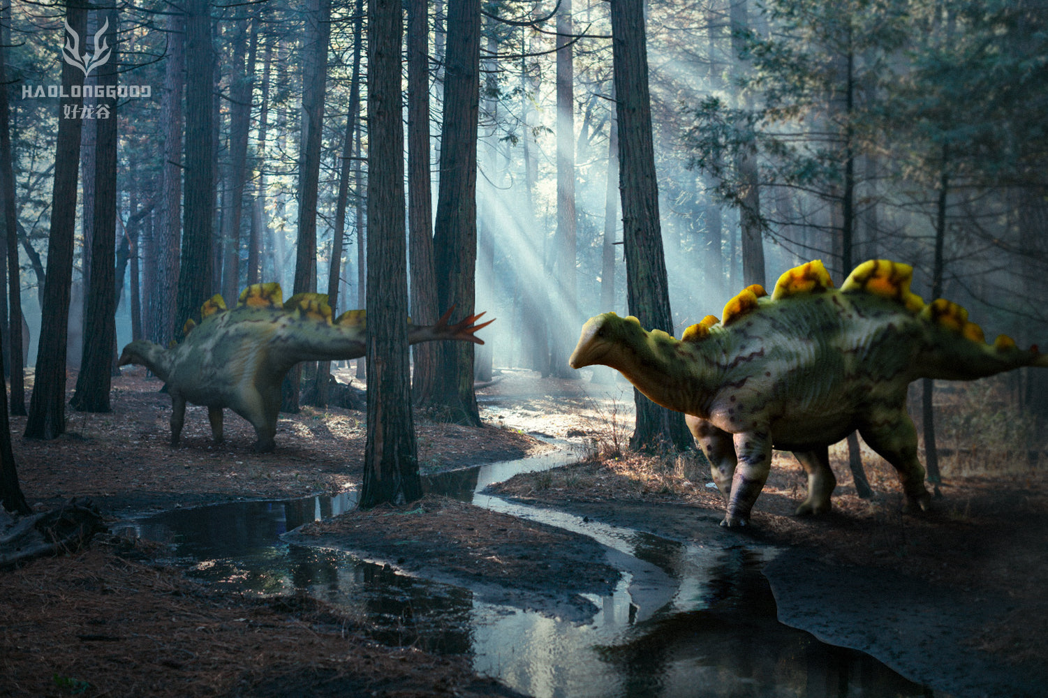 HAOLONGGOOD 1:35 Scale Wuerhosaurus Model