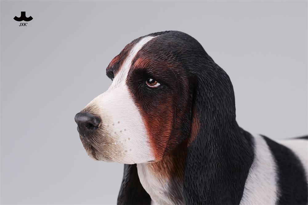 JXK Basset Hound Dog Model Animal Figure
