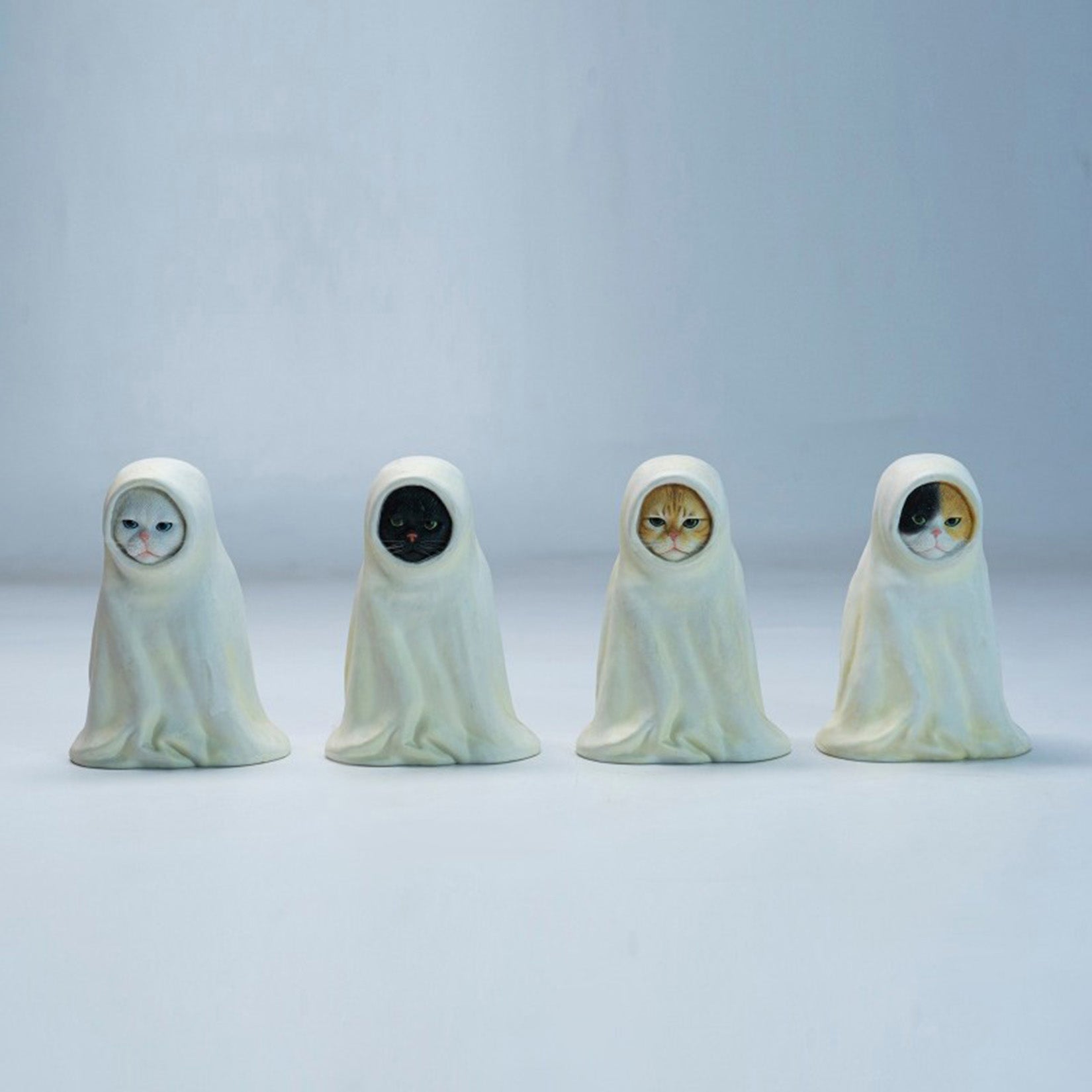 JXK Studio White Robe Spirit Cat Model