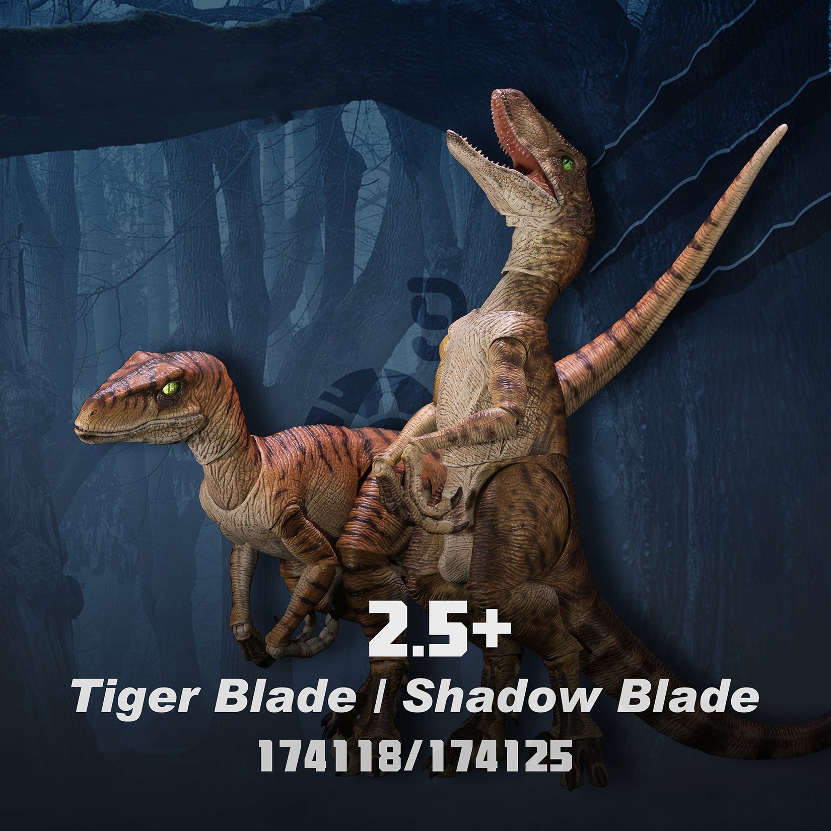 Nanmu Studio Smart Series Raptor 2.5+ Highly Articulated Dinosaur Action Figure
