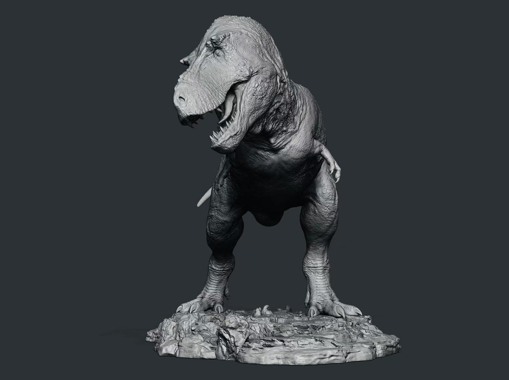 SHOWANNA 1:18 Scale Tyrannosaurus Rex VS Ankylosaurus SCENE STATUE