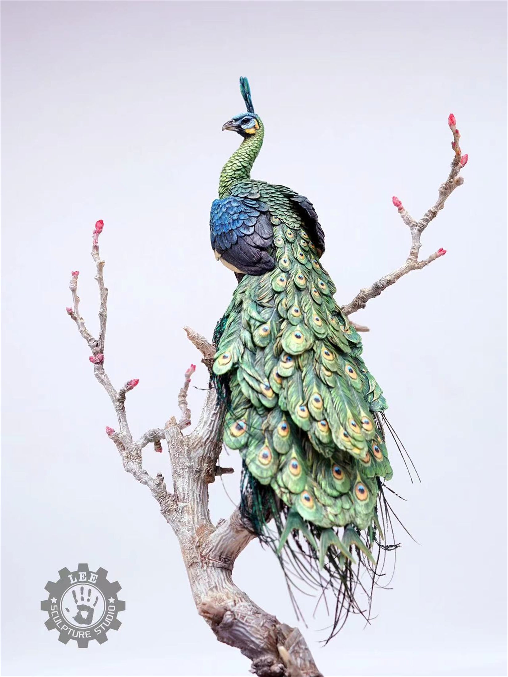 Lee 1/10 Scale Green Peafowl Scene Model