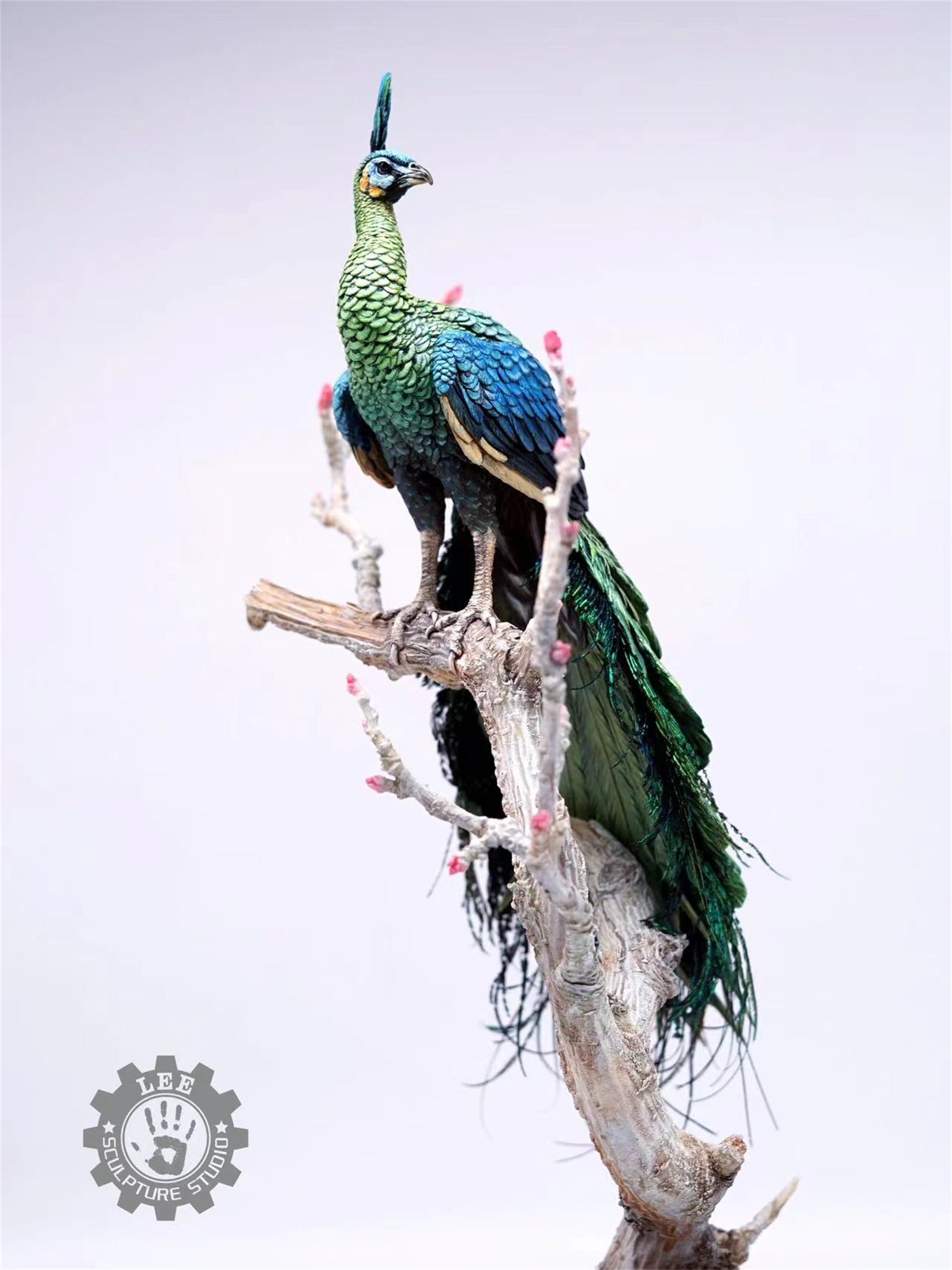 Lee 1/10 Scale Green Peafowl Scene Model