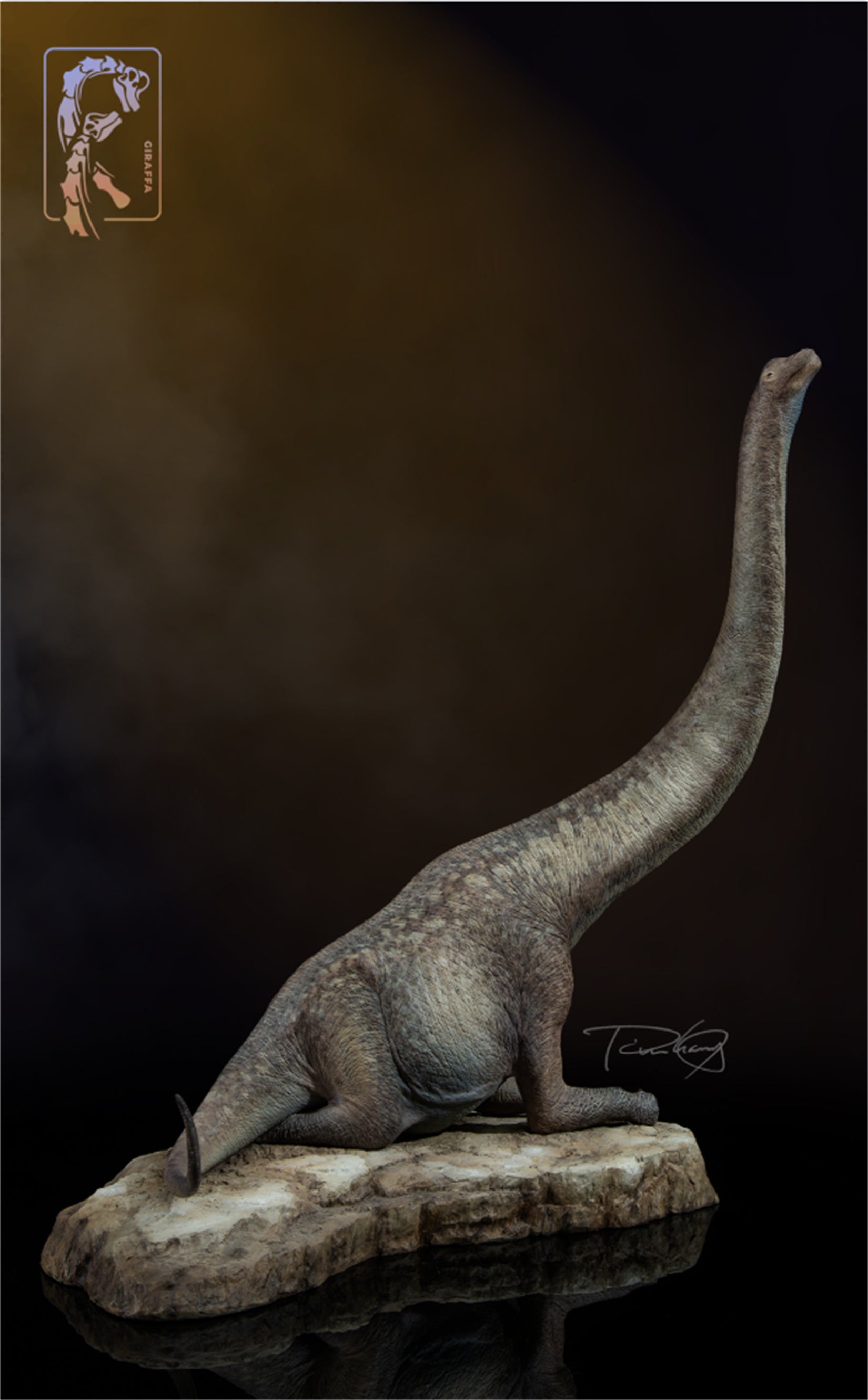 Tison Zhang 1/24 Scale Giraffatitan Scene Model