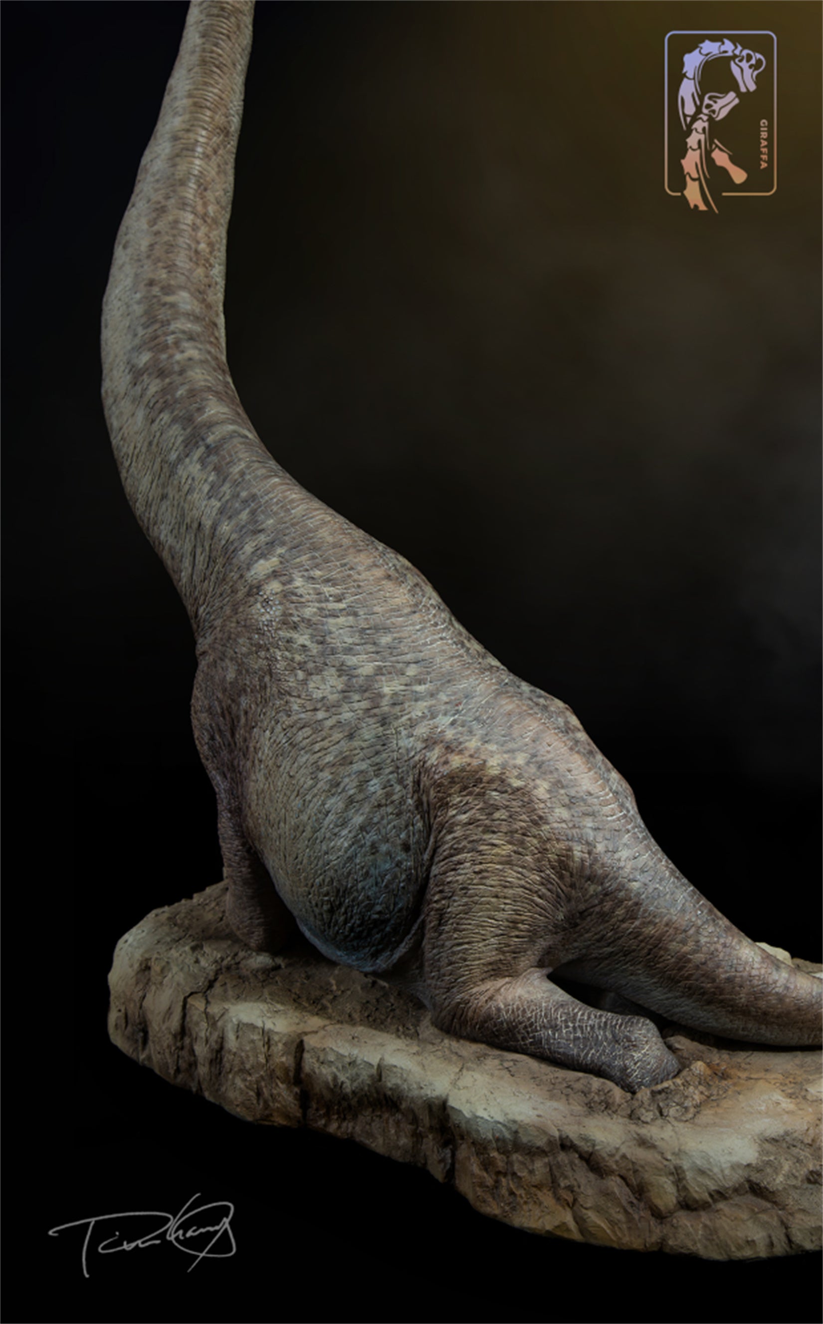 Tison Zhang 1/24 Scale Giraffatitan Scene Model