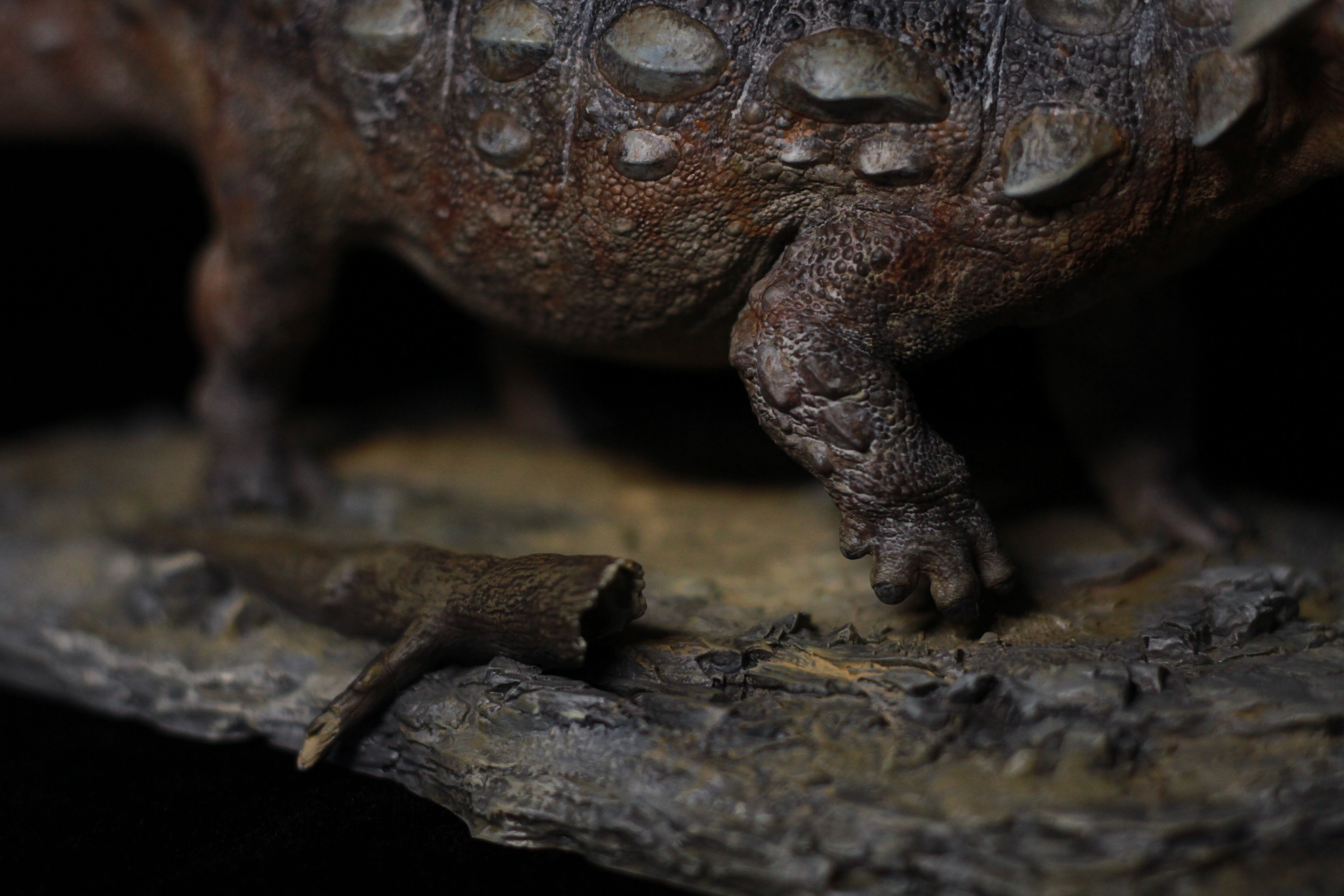 SHOWANNA 1:18 Scale Tyrannosaurus Rex VS Ankylosaurus SCENE STATUE