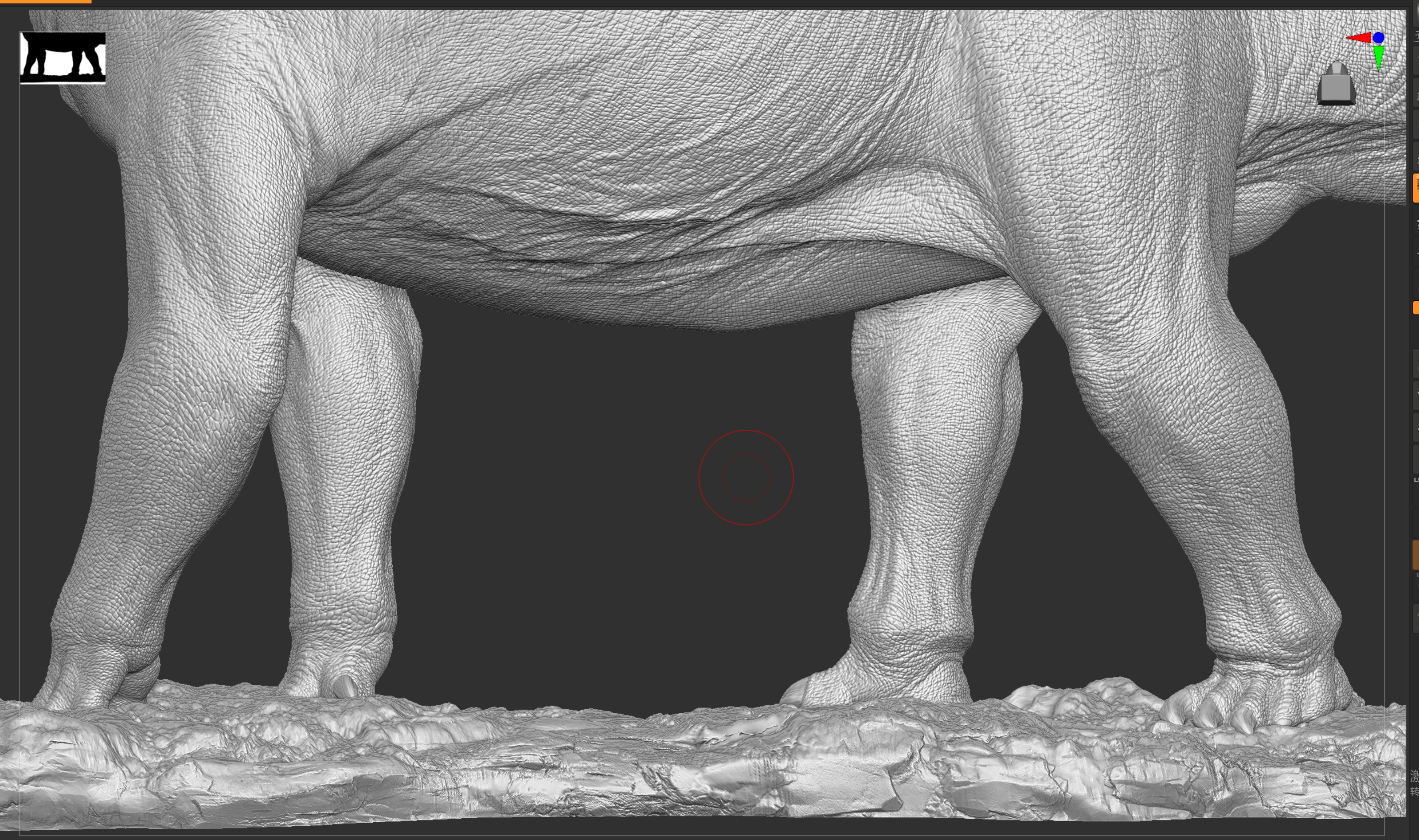 LINGHU ART STUDIO Mamenchisaurus sinocanadorum Scene Model