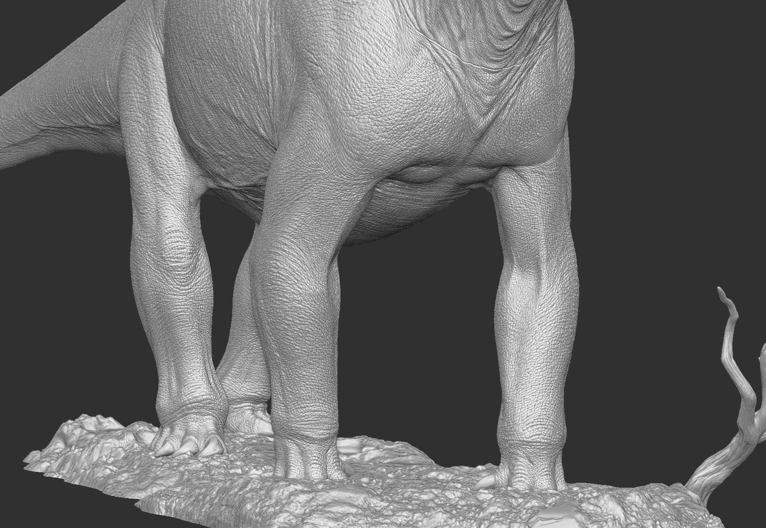 LINGHU ART STUDIO Mamenchisaurus sinocanadorum Scene Model