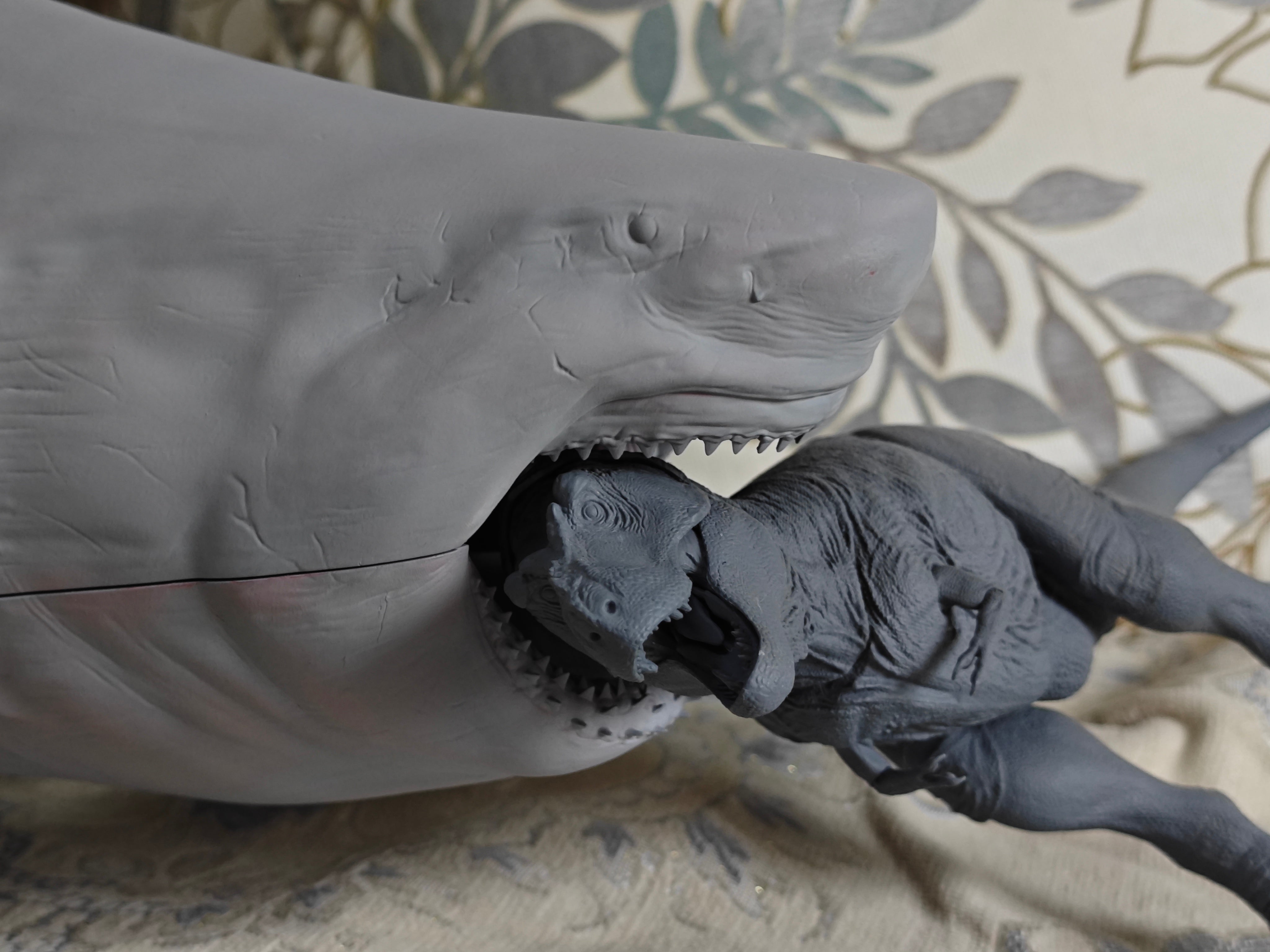 JA Studio Megalodon Hunting minke whale Model