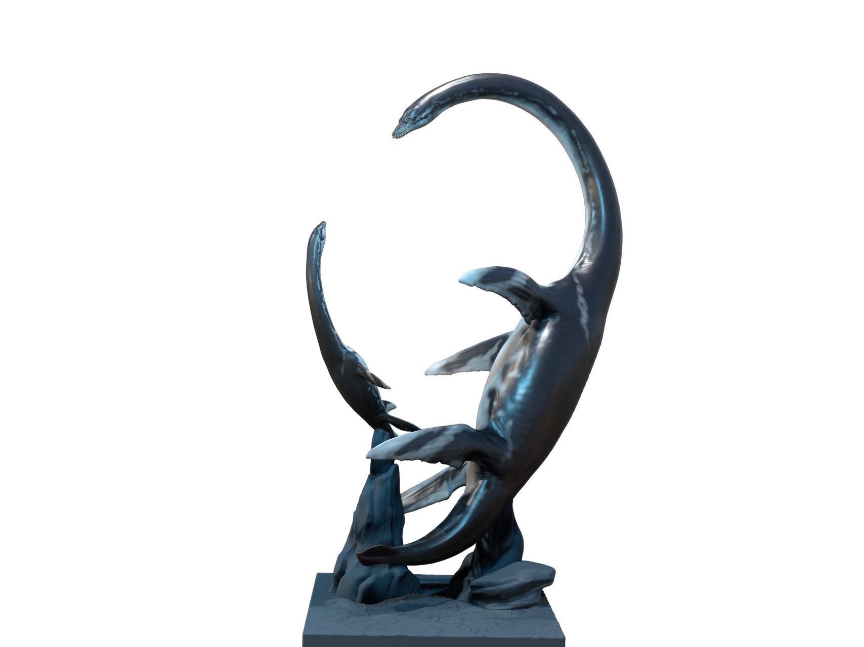 LINGHU ART STUDIO Elasmosaurus Scene Model