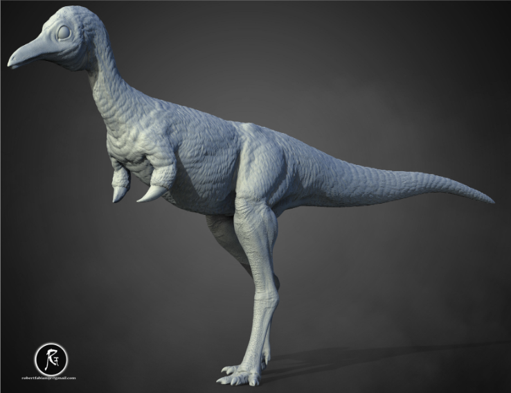 RobertFabiani_art 1/35 Scale Mononykus olecranus Model