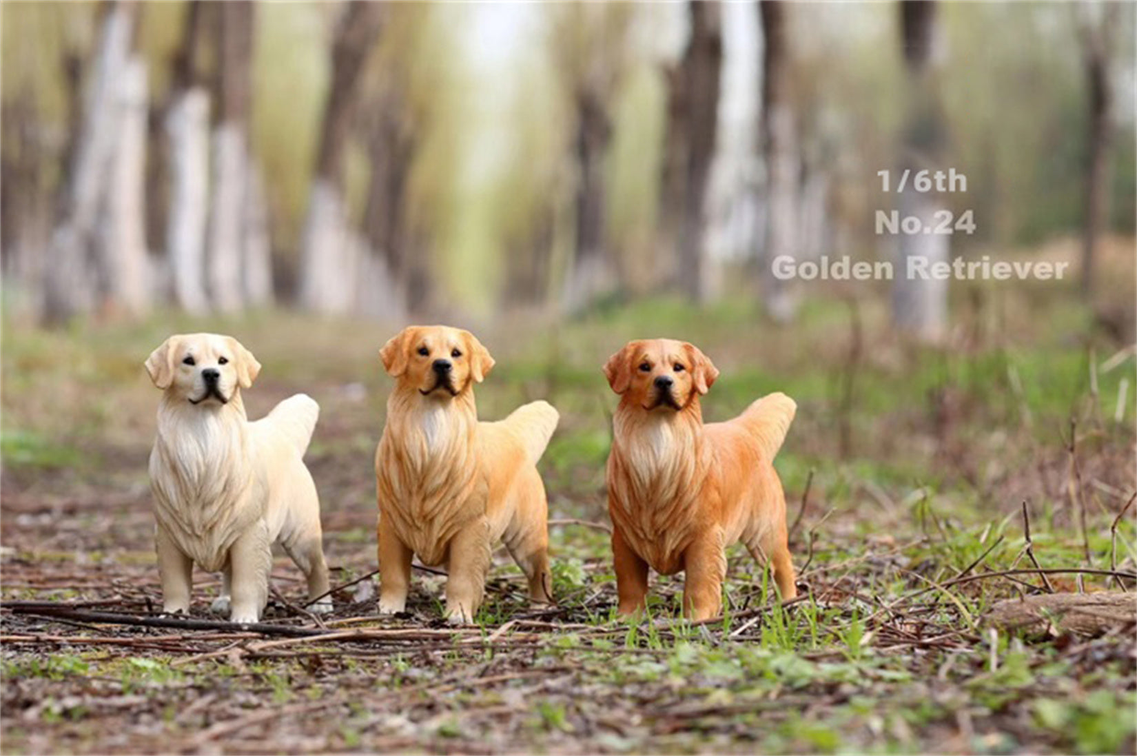 1/6 Golden Retriever Figure