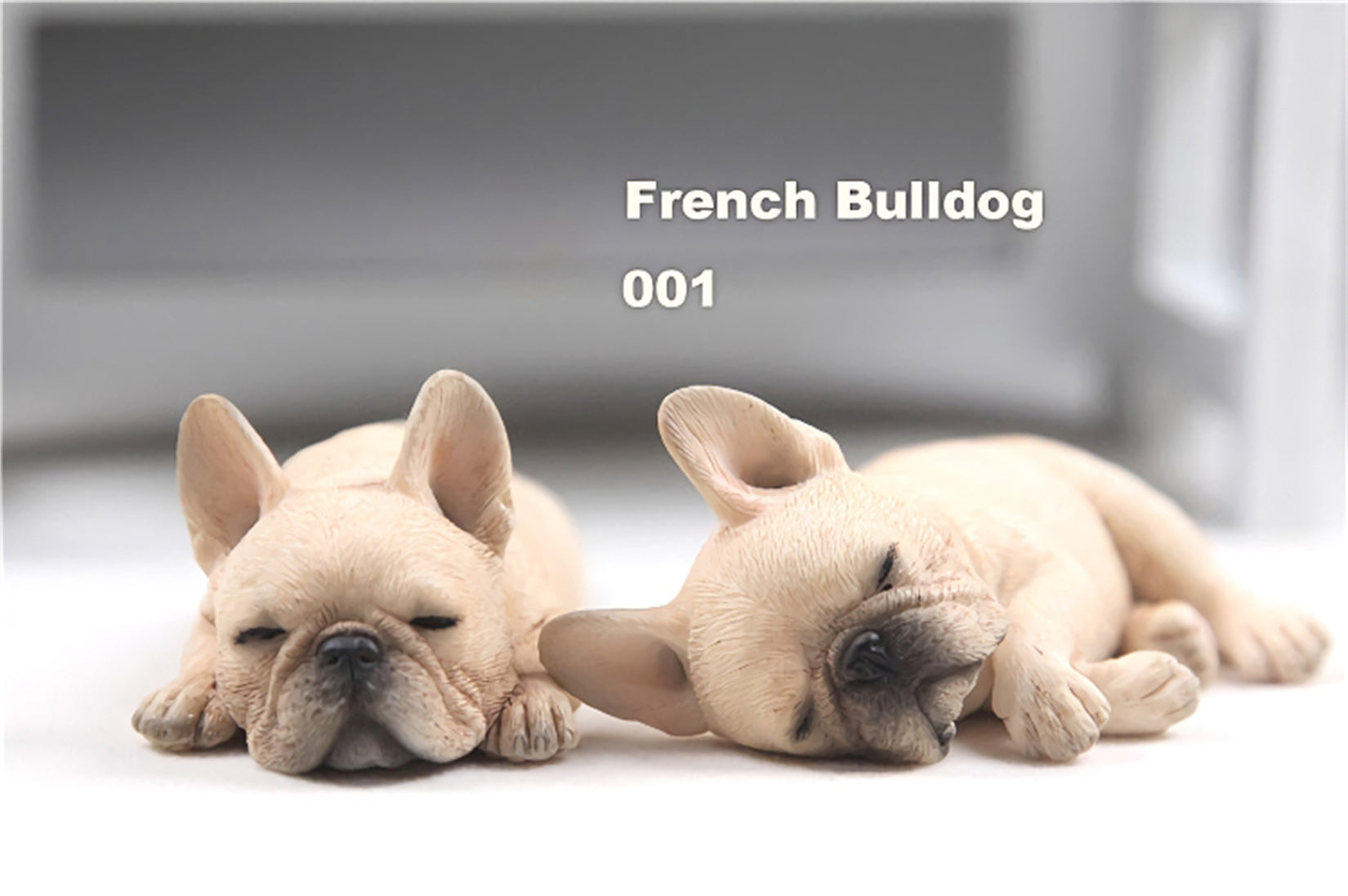 JXK 2pcs/Set French Bulldog Model