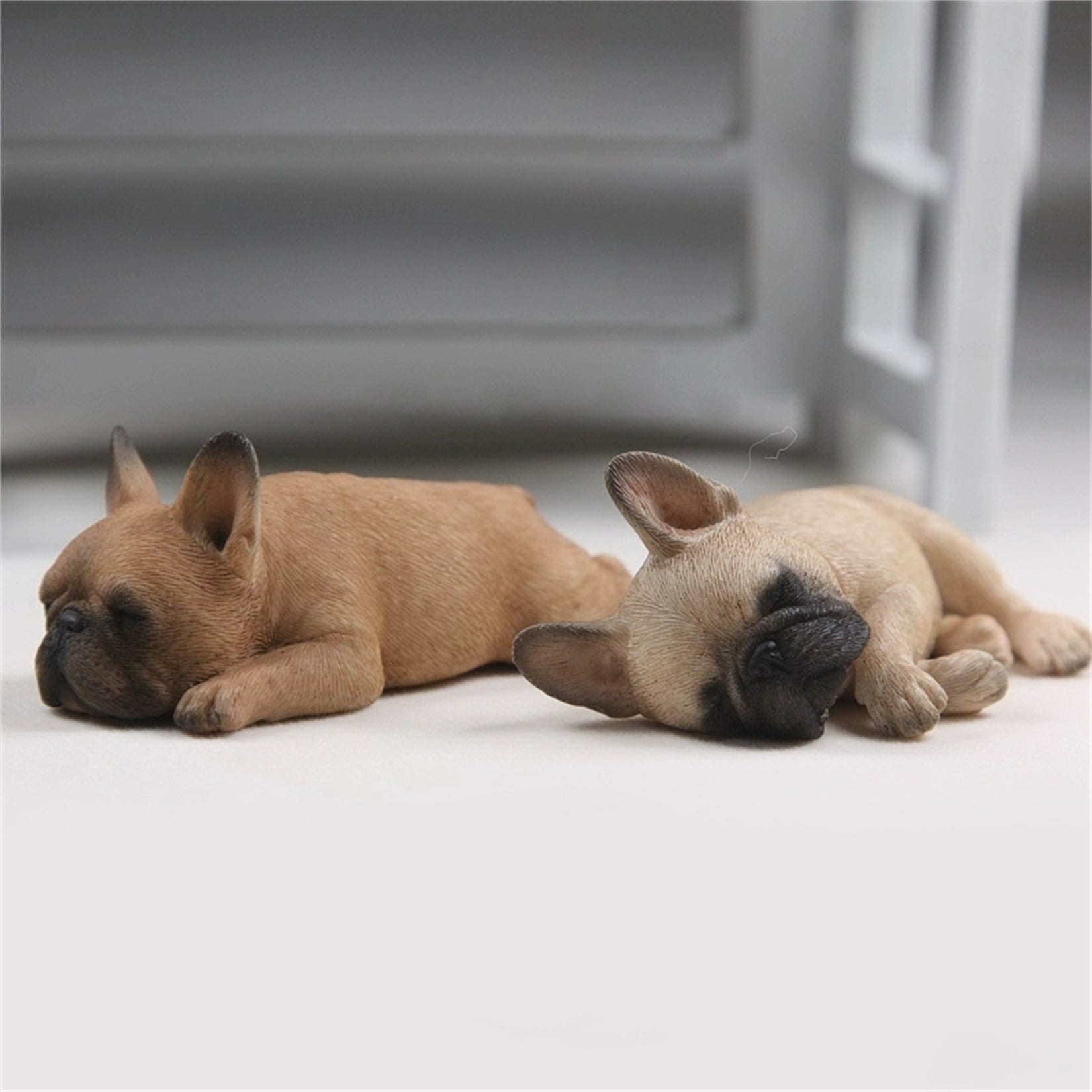 JXK 2pcs/Set French Bulldog Model
