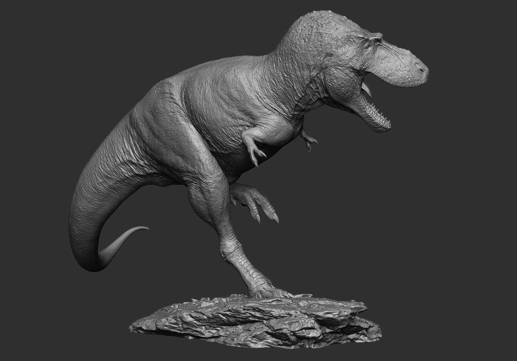 SHOWANNA 1/15 Scale Albertosaurus Eotriceratops Model