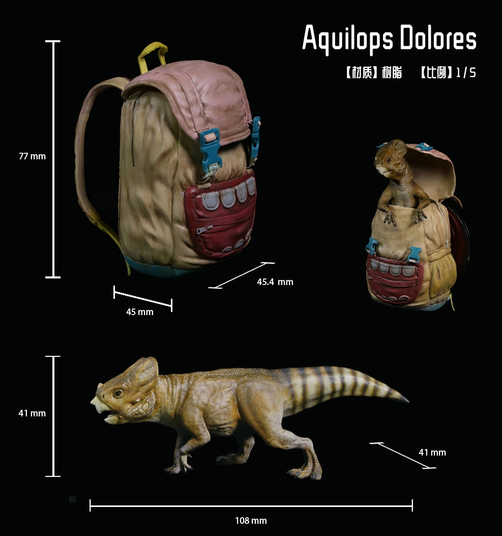 DINO DREAM 1:5 Scale Aquilops Dolores Model