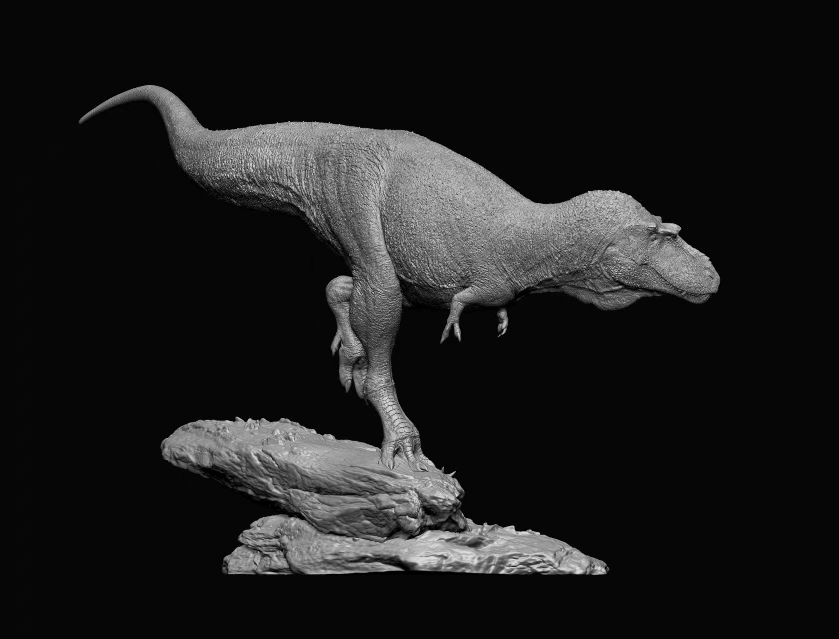 SHOWANNA 1/35 Scale Albertosaurus Juvenile Eotriceratops Model