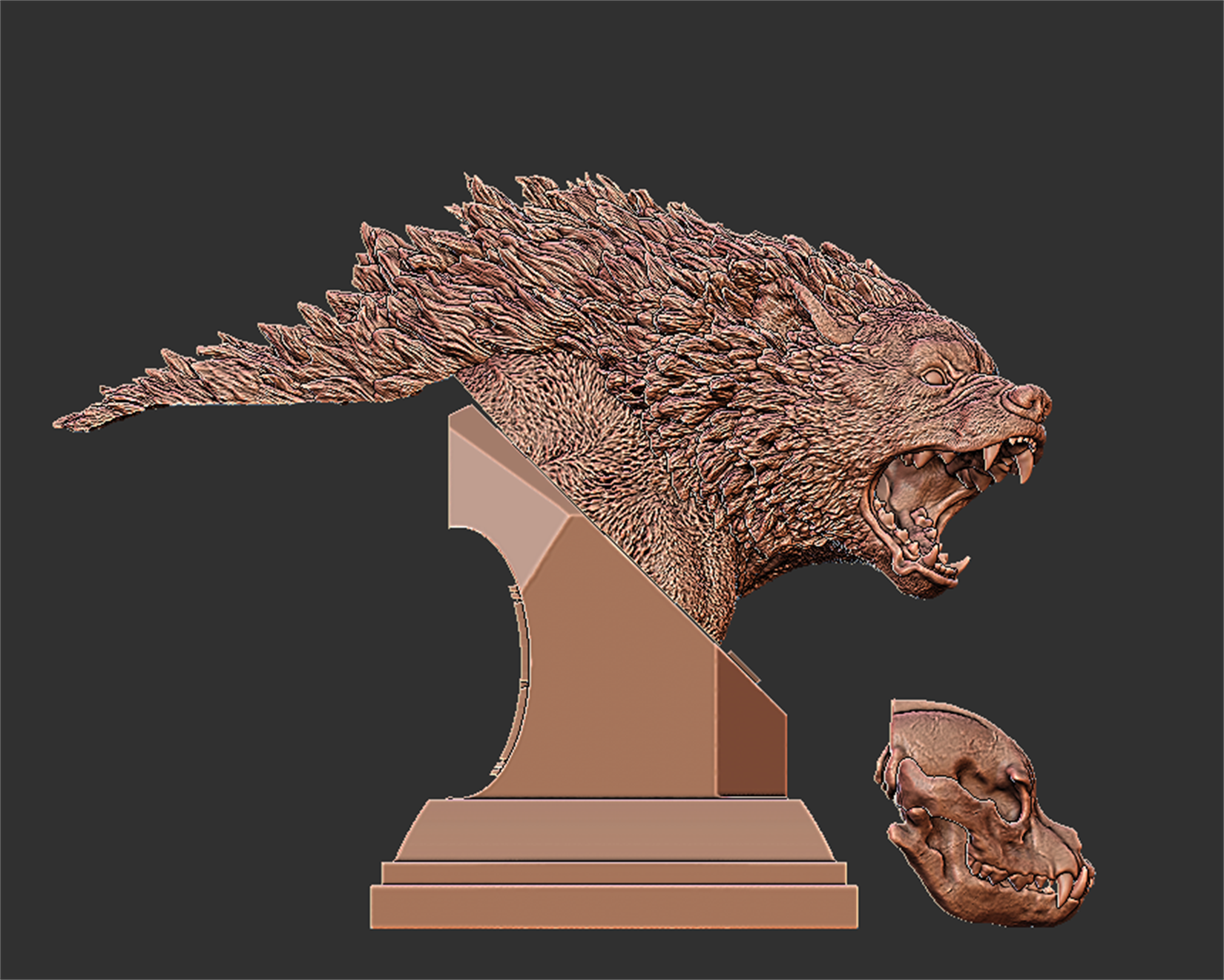 PASSION CHARGER Dinocrocuta Gigantea VS Kubanochoerus Model