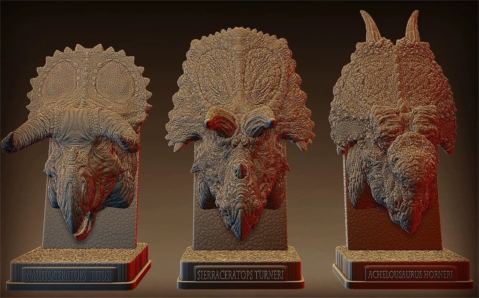 PASSION CHARGER 1/10 Ceratopsier-Kopfskulptur-Serie GK Modell