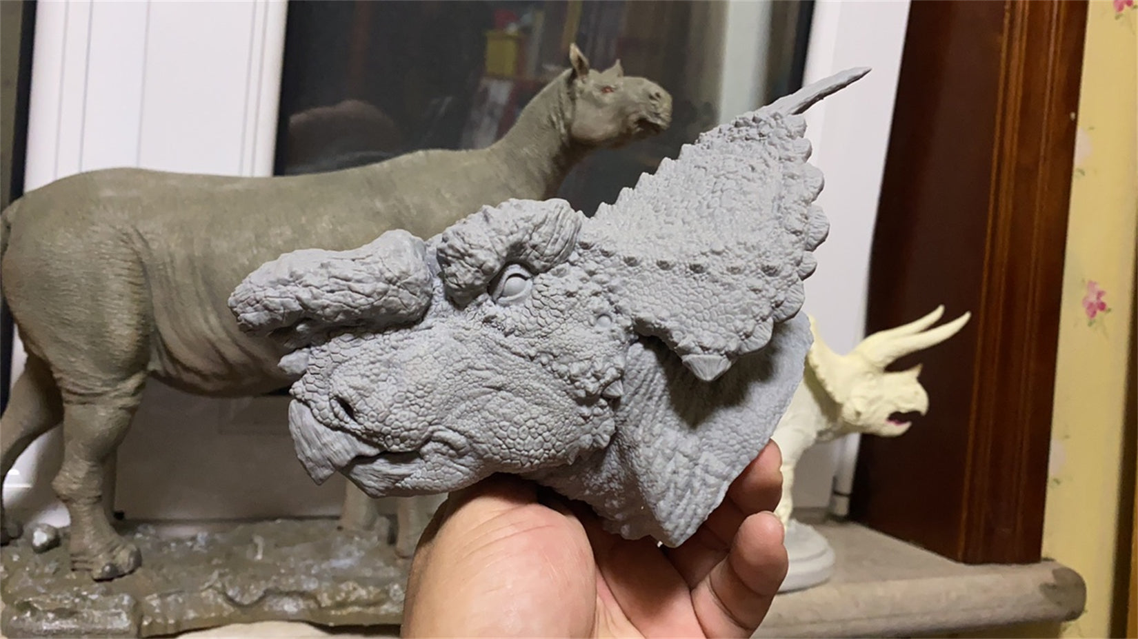 PASSION CHARGER 1/10 Ceratopsier-Kopfskulptur-Serie GK Modell