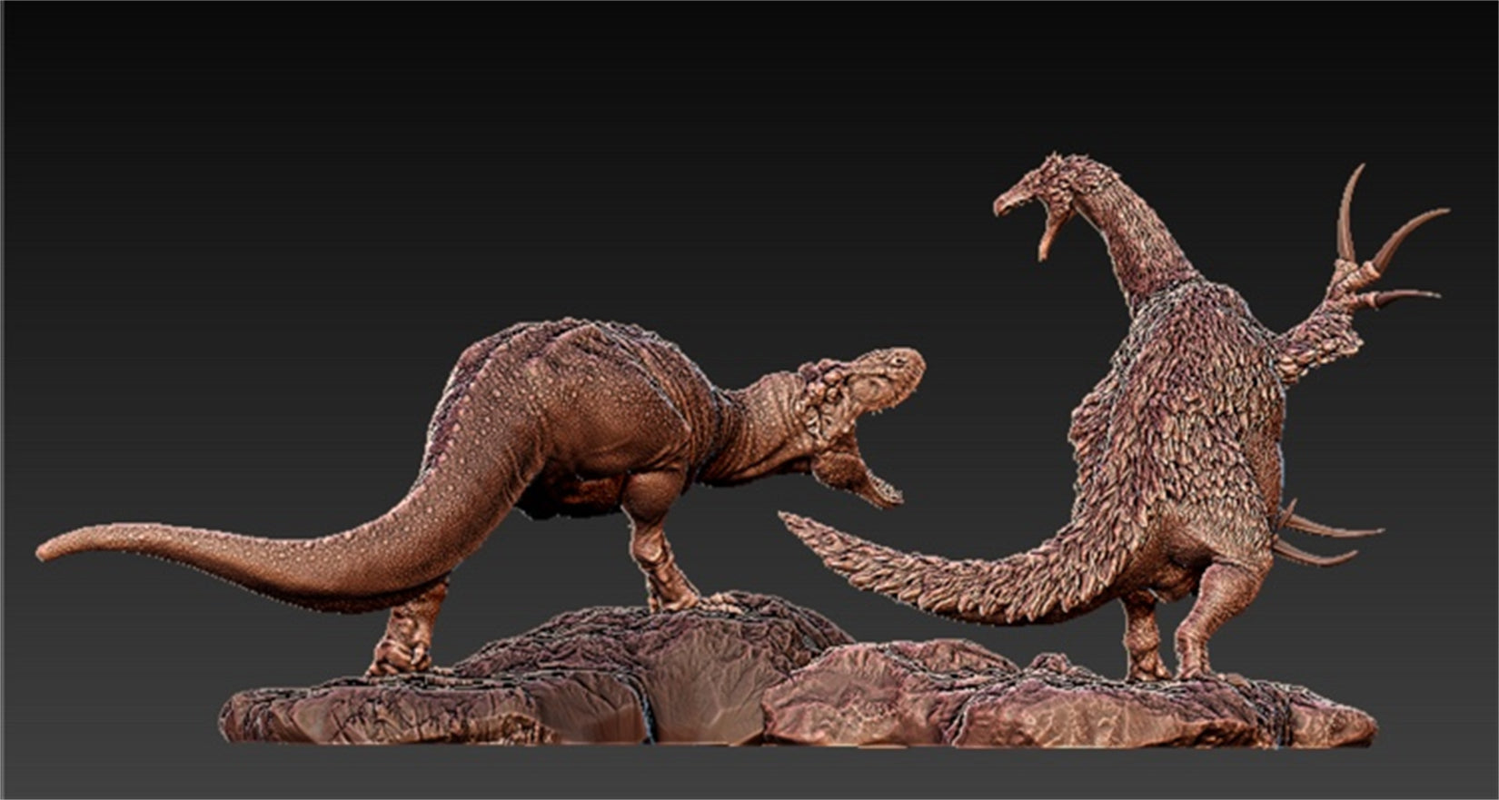 PASSION CHARGER 1/20 Tarbosaurus vs Therizinosaurus GK Modell