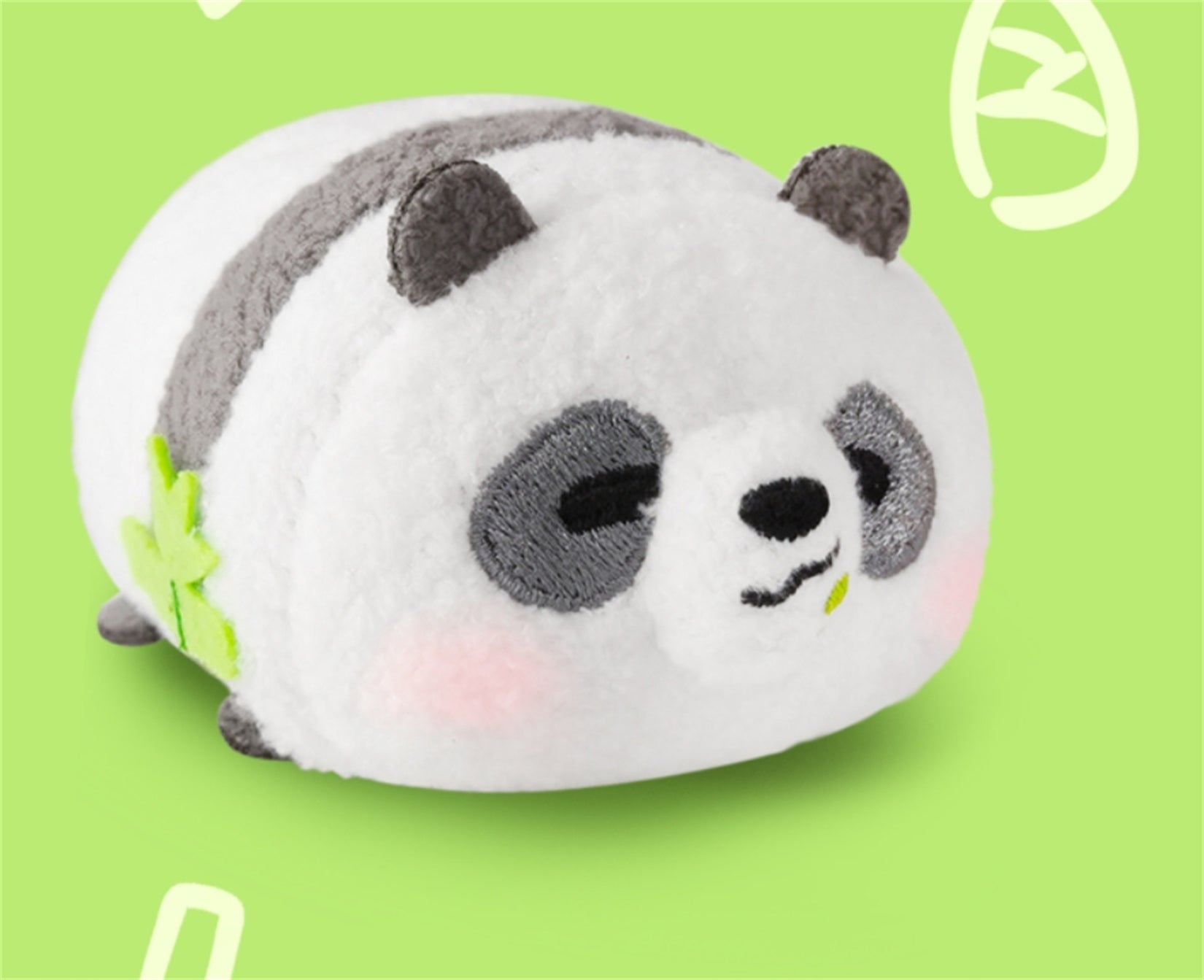 Lie Down Panda Soft Animal Figure