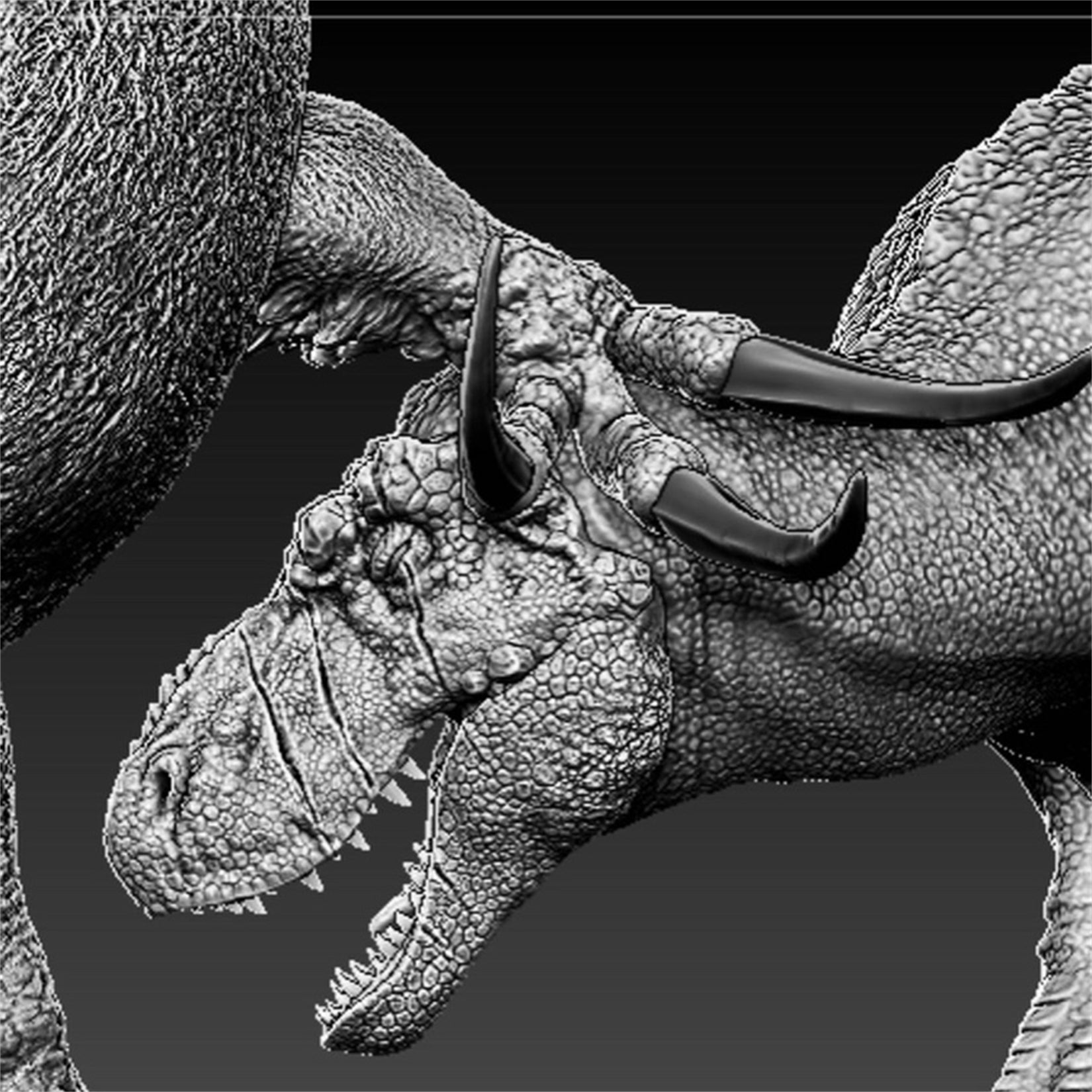 PASSION CHARGER 1/35 Scale Tarbosaurus VS Therizinosaurus Model