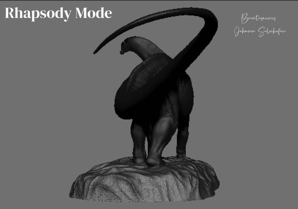 Rhapsody Mode Studio Brontosaurus Model